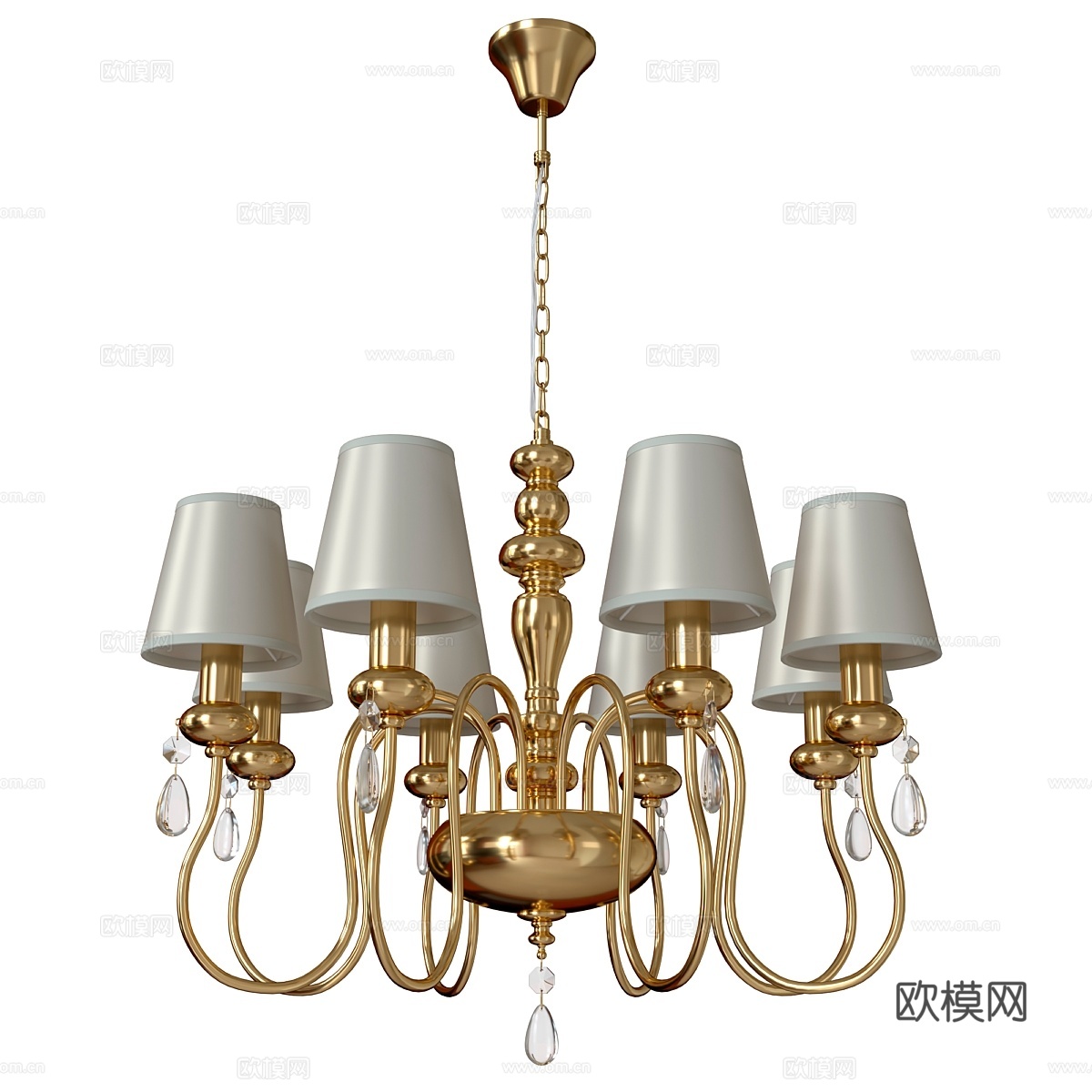 Meki 4723 8 吊灯3d模型下载