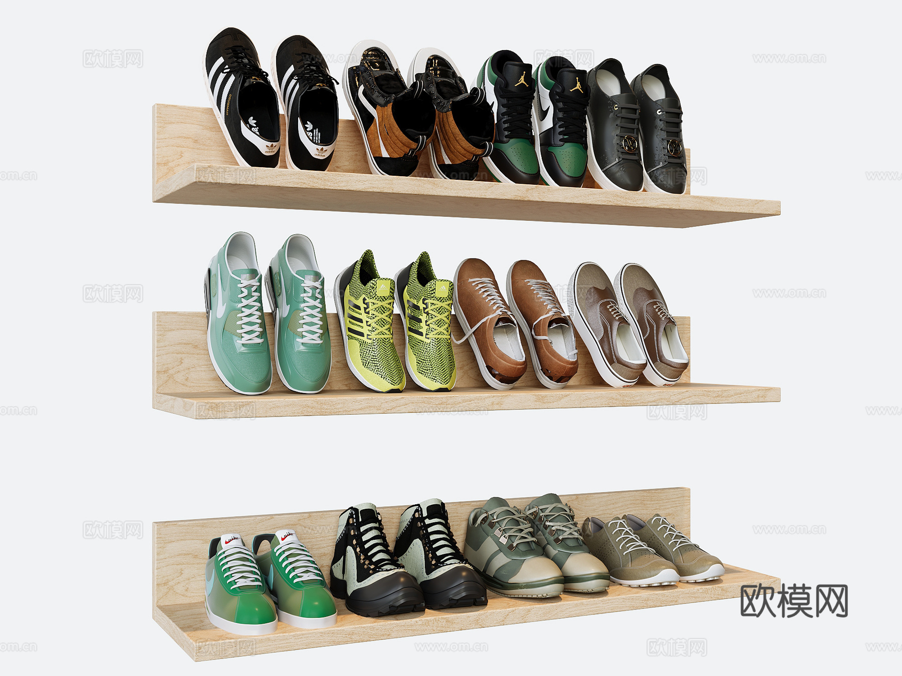 现代运动鞋su模型