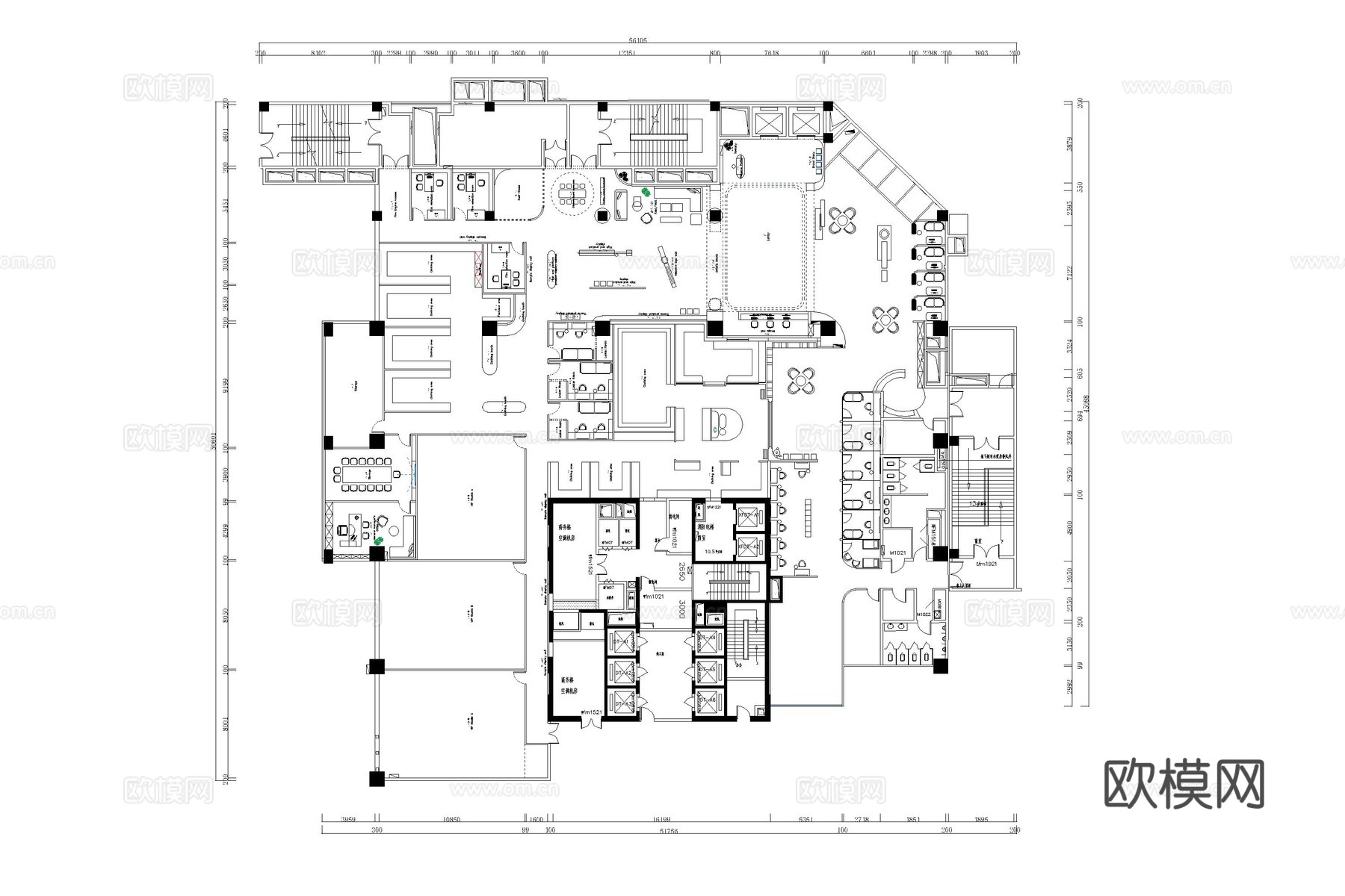 婚纱店 照相馆 摄影工作室 影楼 肖像馆cad施工图