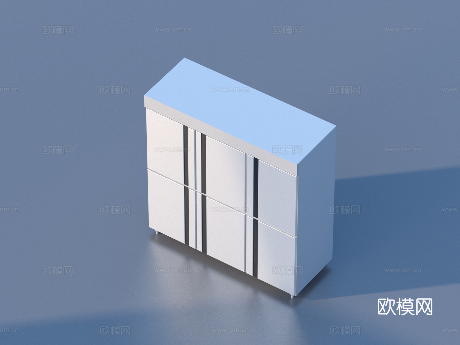 餐饮后厨设备3d模型下载