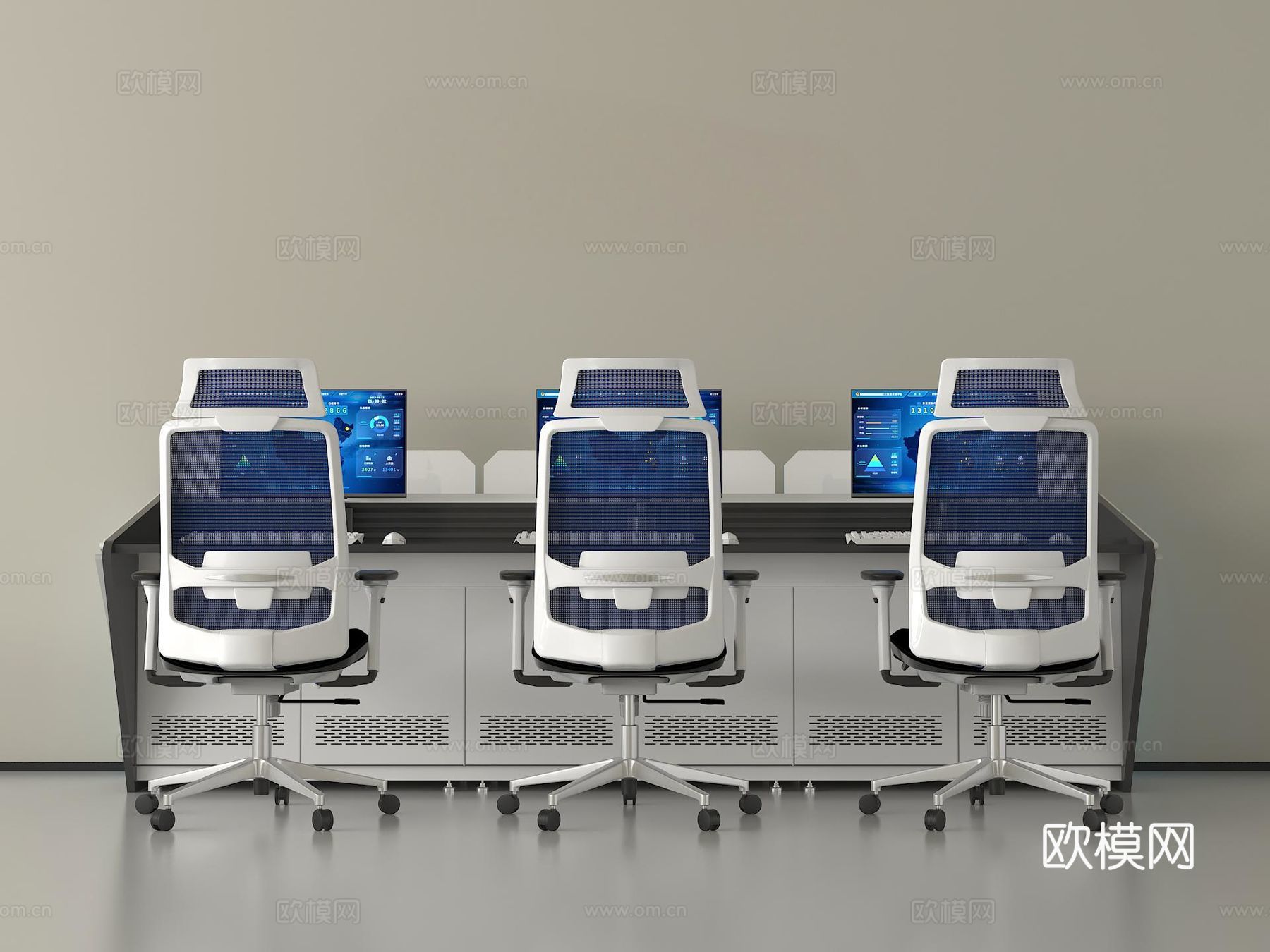 现代办公桌椅 休闲桌椅su模型