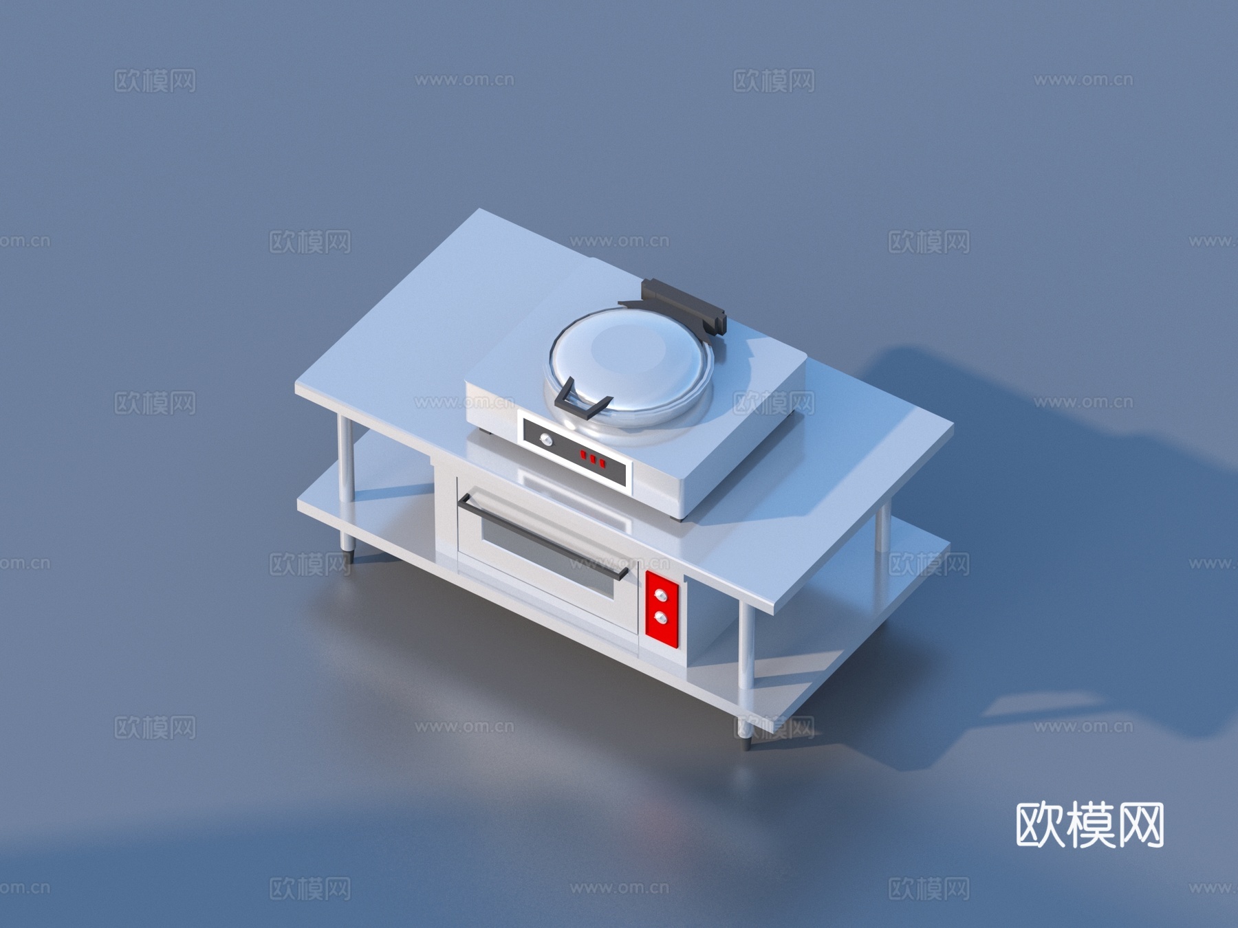 餐饮后厨设备3d模型下载