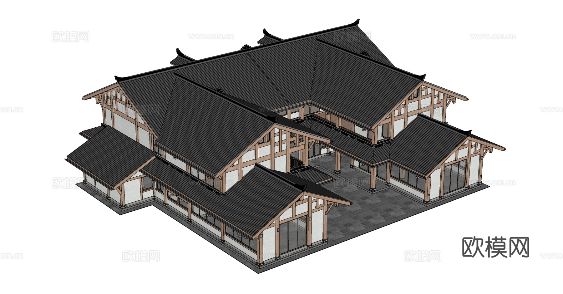 中式建筑su模型