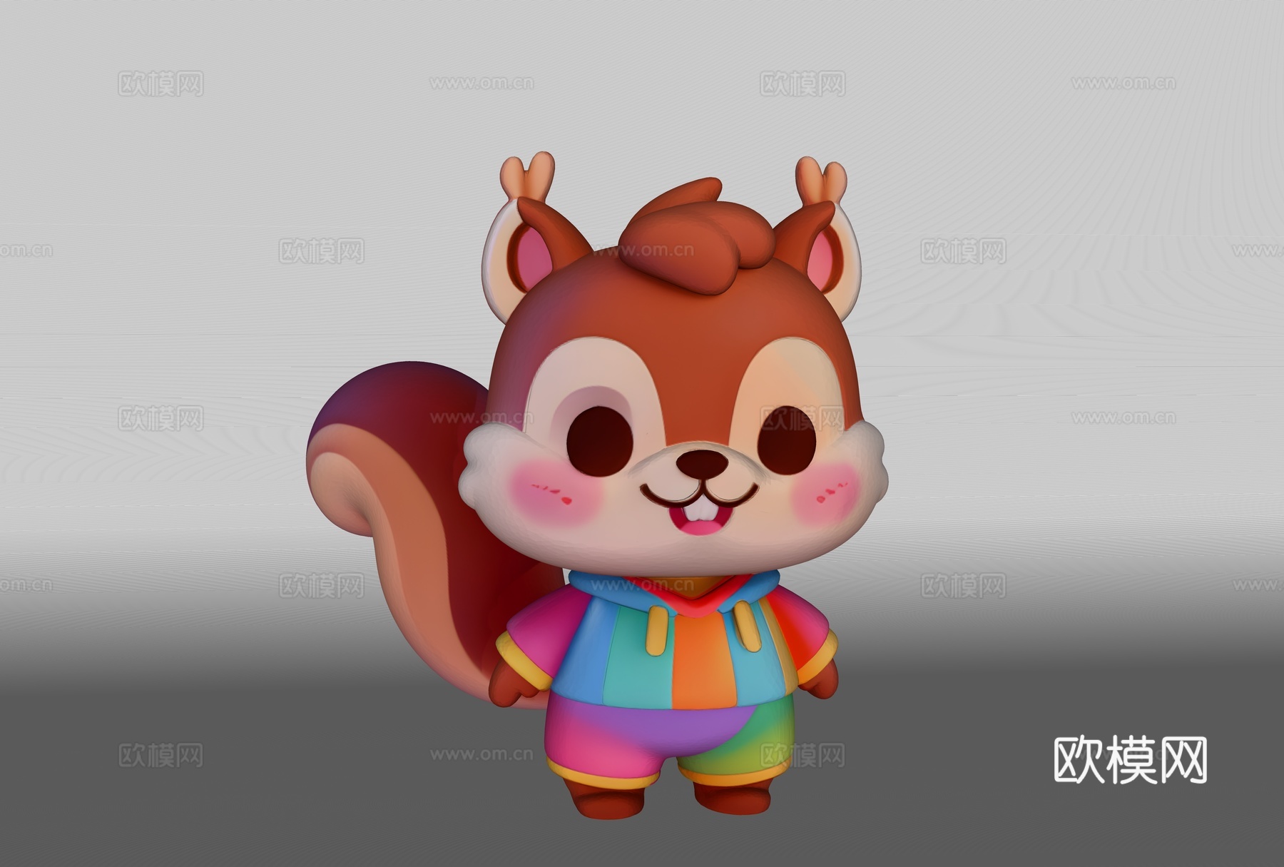 松鼠机甲 玩具雕塑 松鼠手办 科技雕塑 机械雕塑 网红打卡雕su模型