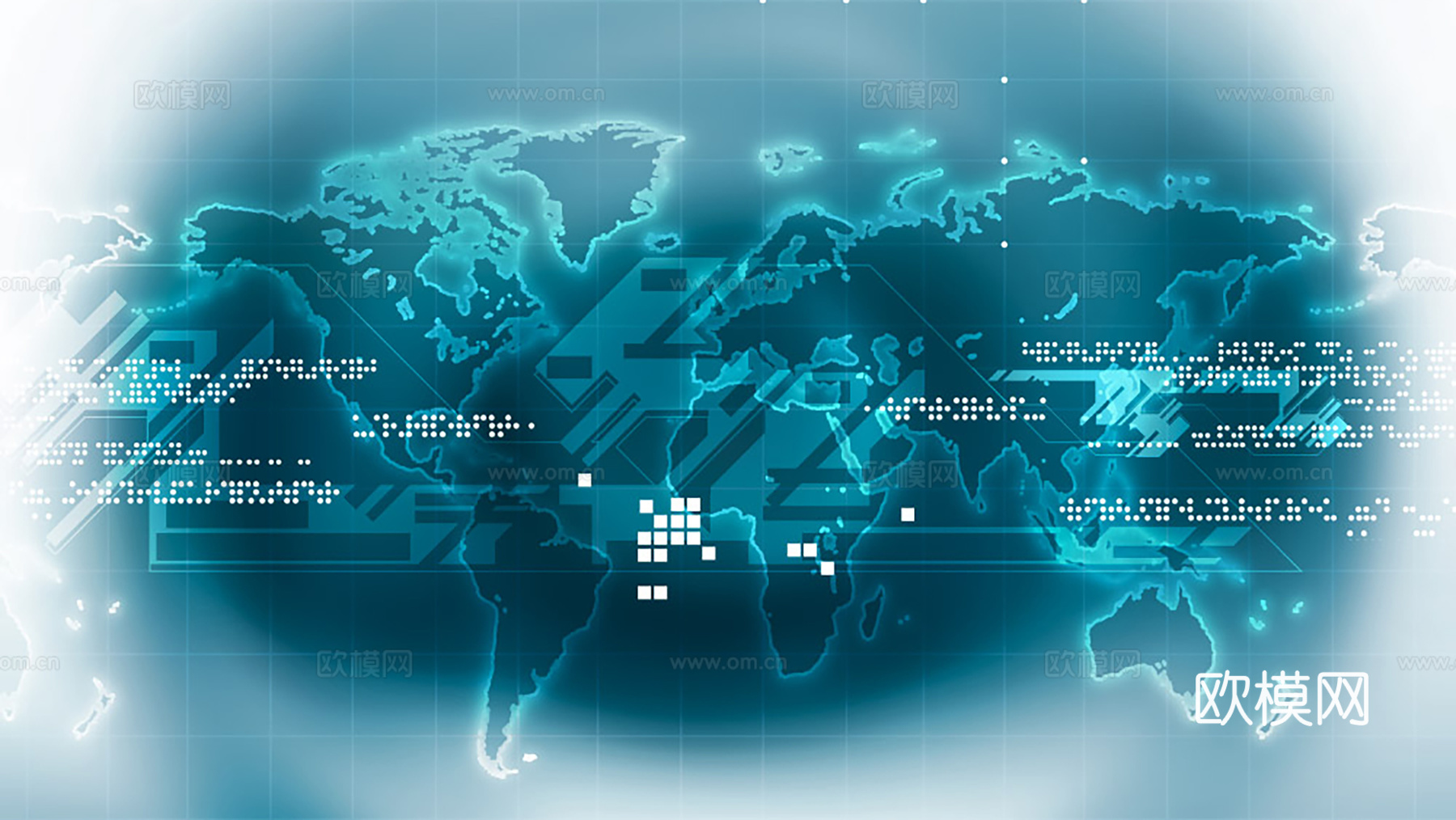 现代屏幕 科技地图电子屏幕贴图