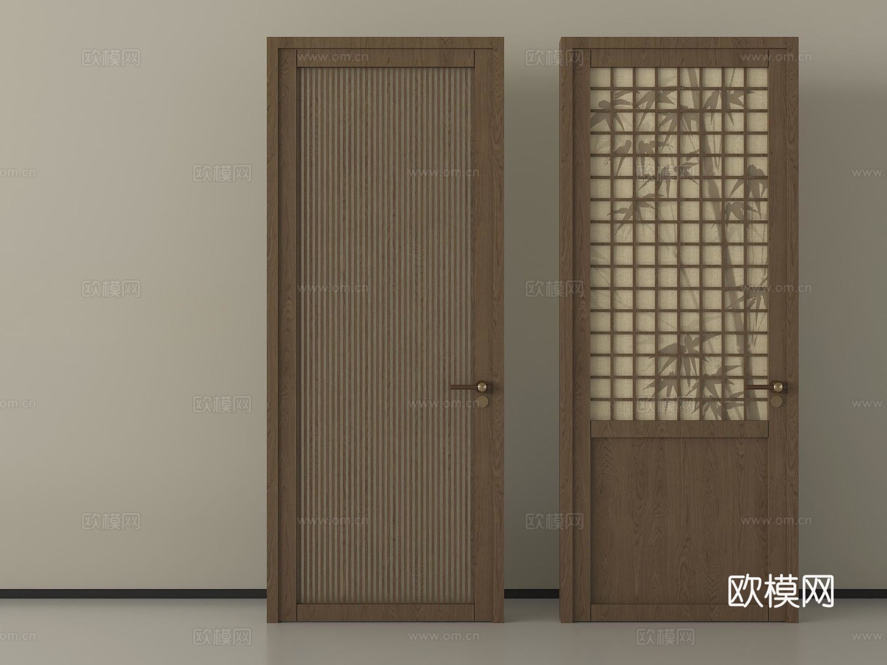 中古单开门 藤编单开门su模型