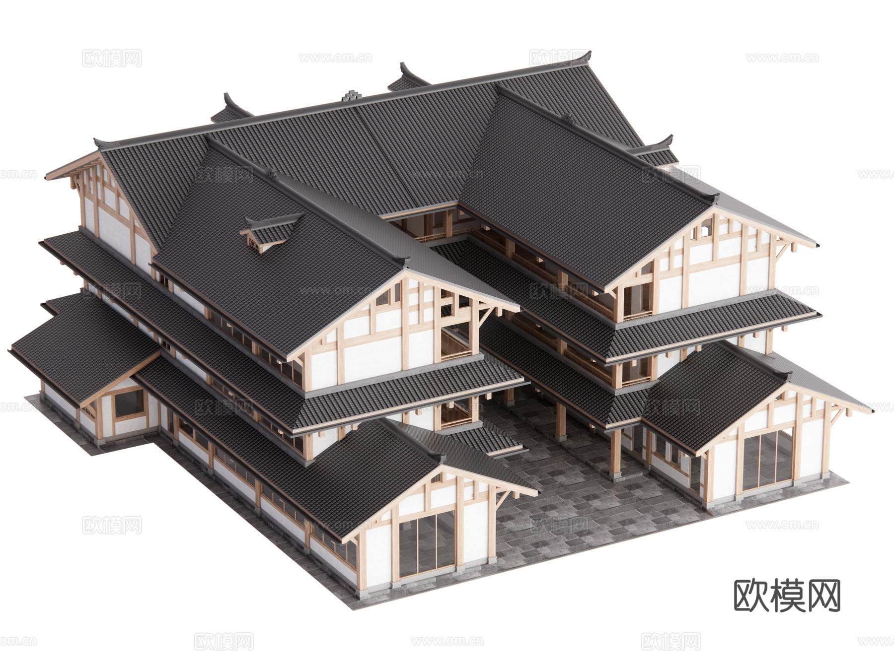 中式建筑su模型