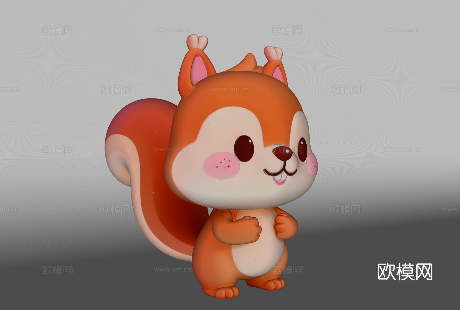 松鼠机甲 玩具雕塑 松鼠手办 科技雕塑 机械雕塑 网红打卡雕su模型