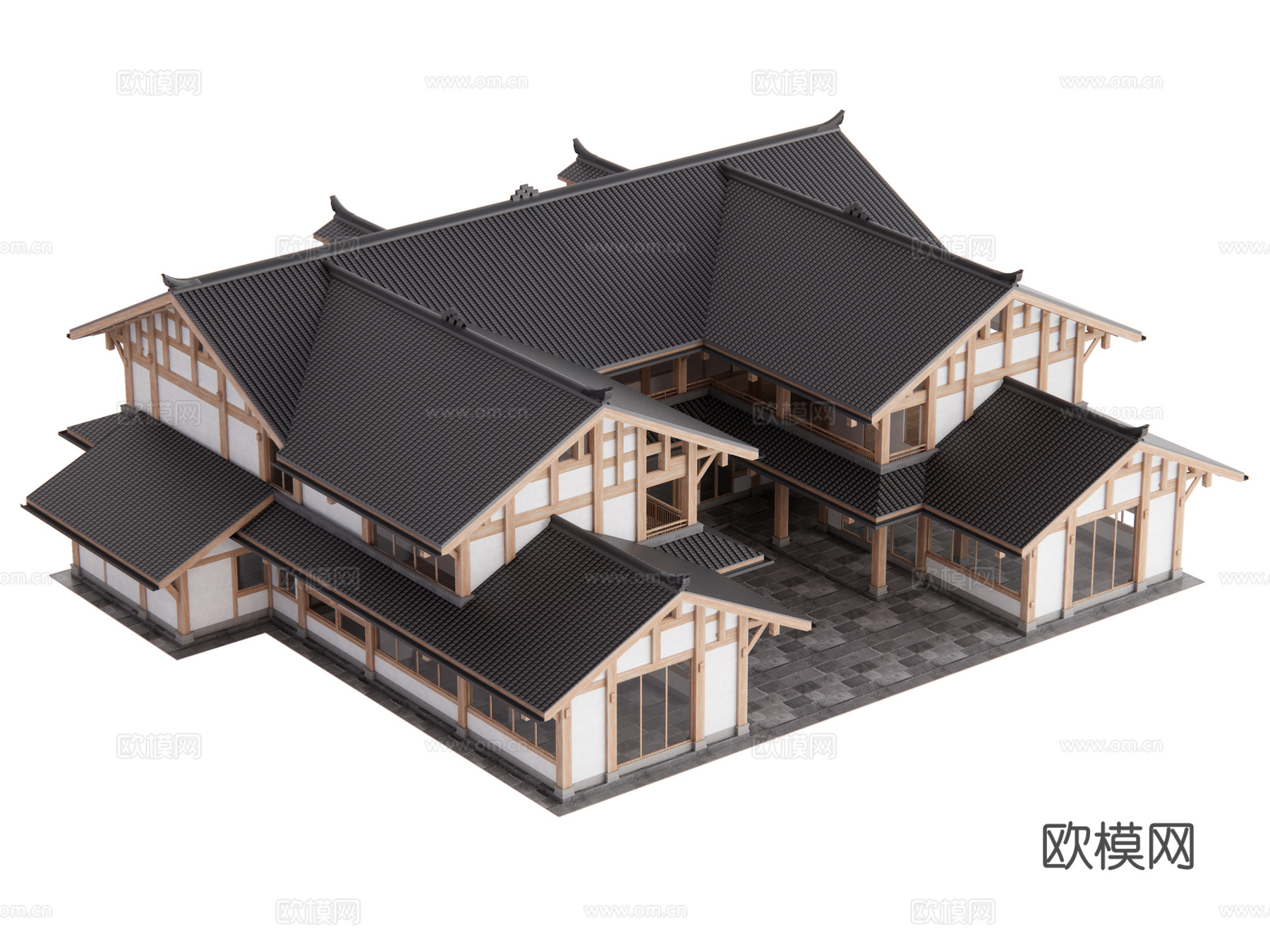 中式建筑su模型