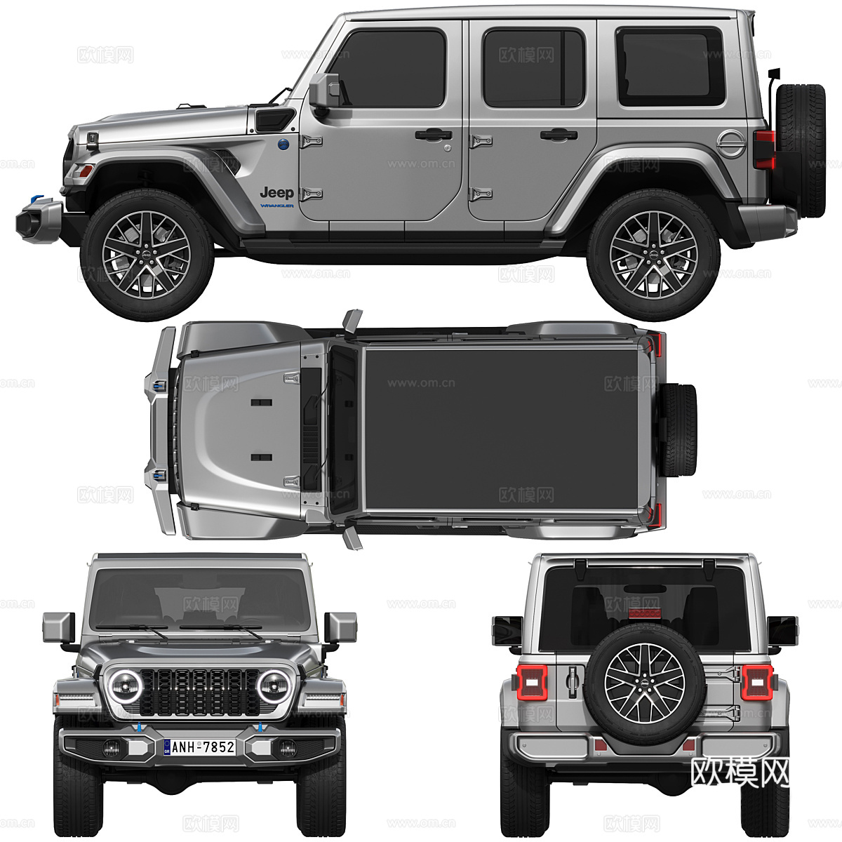 吉普牧马人 4xe 20243d模型下载（渲染图3）