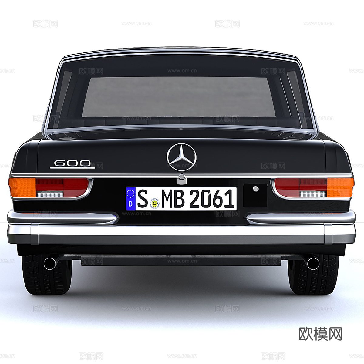 梅赛德斯-奔驰 600 铂尔曼 （W100）豪华轿车3d模型下载（渲染图4）