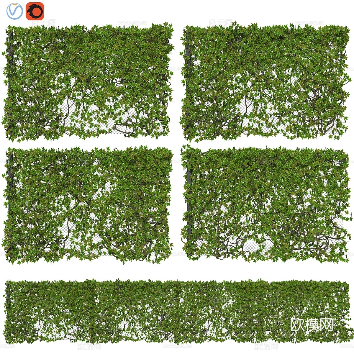 常春藤围栏v123d模型下载