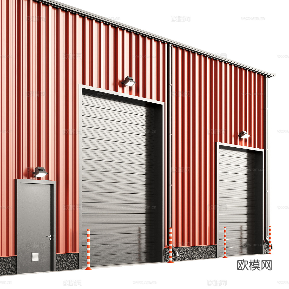 仓库机库3d模型下载（渲染图3）