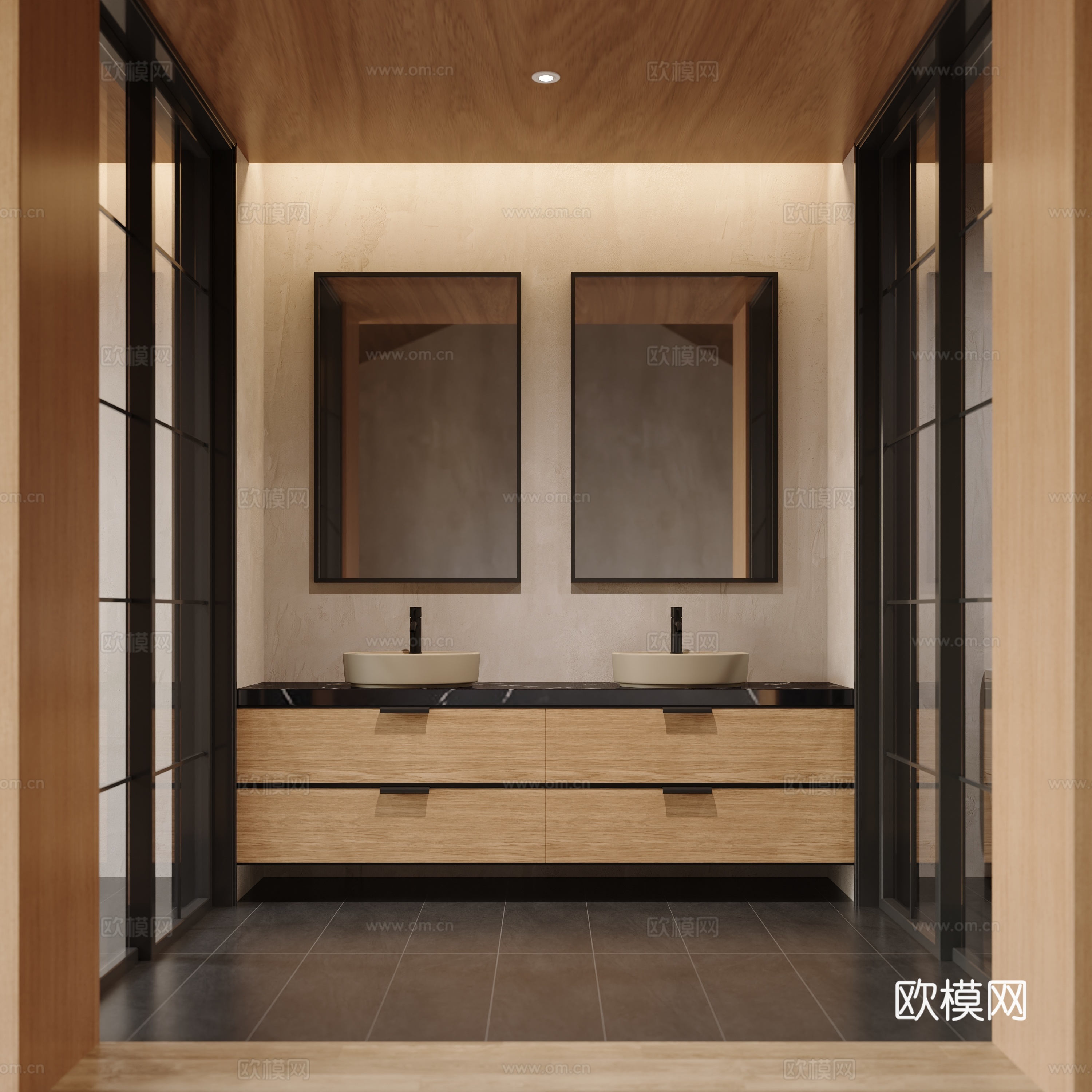 中古酒店卫生间su模型