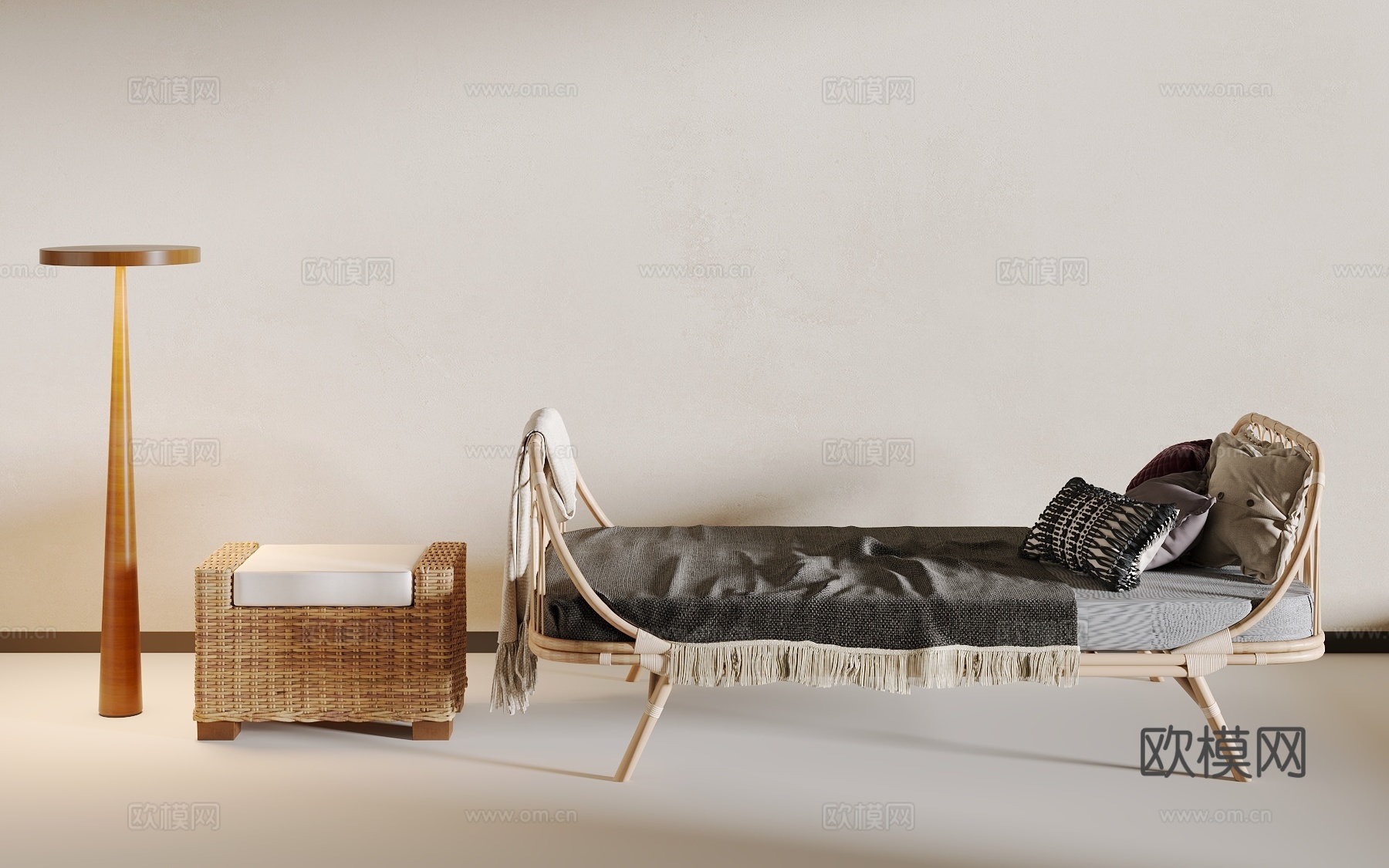 现代沙发3d模型下载