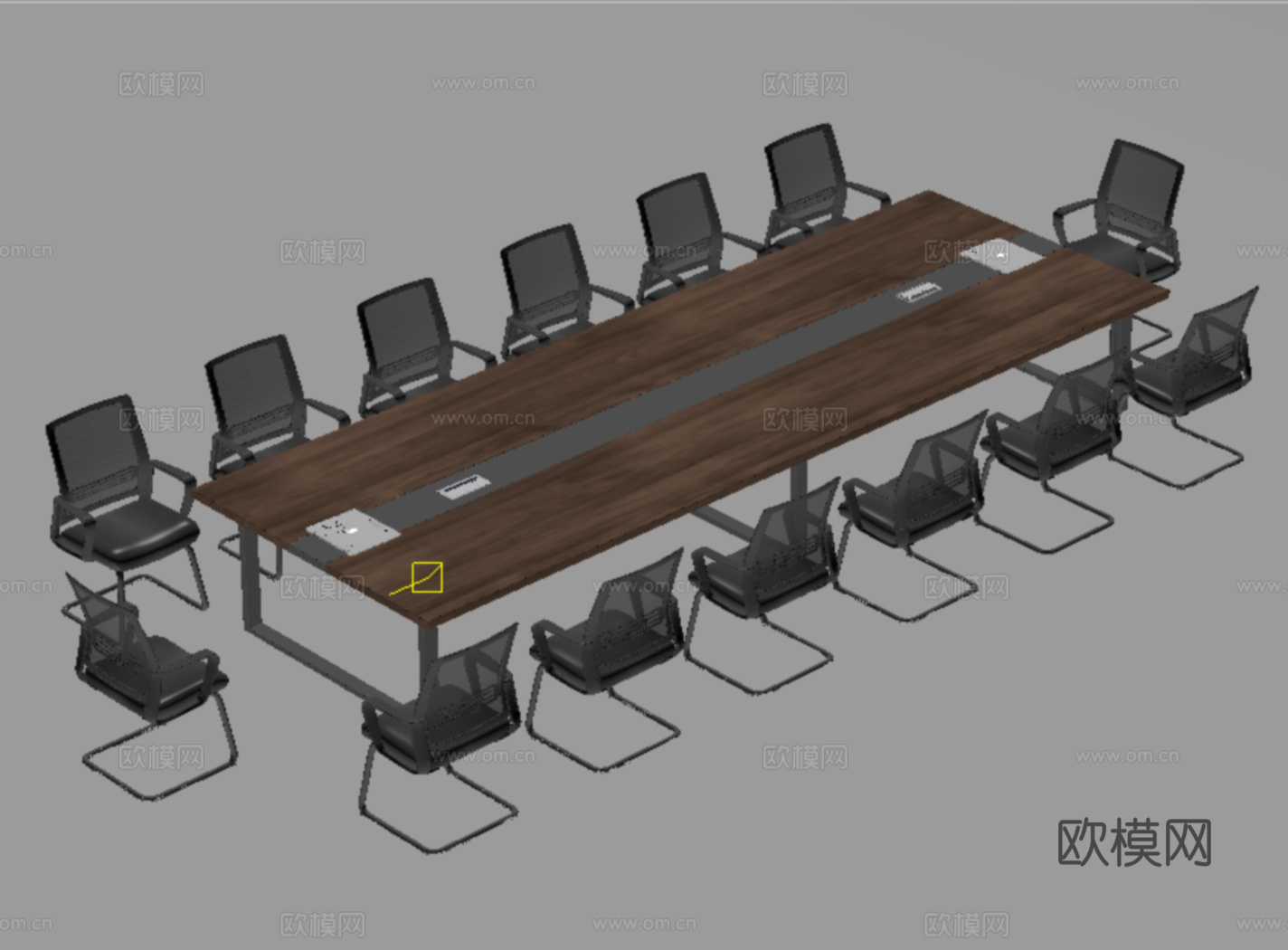 现代简约会议桌椅 办公桌椅 休闲桌椅su模型