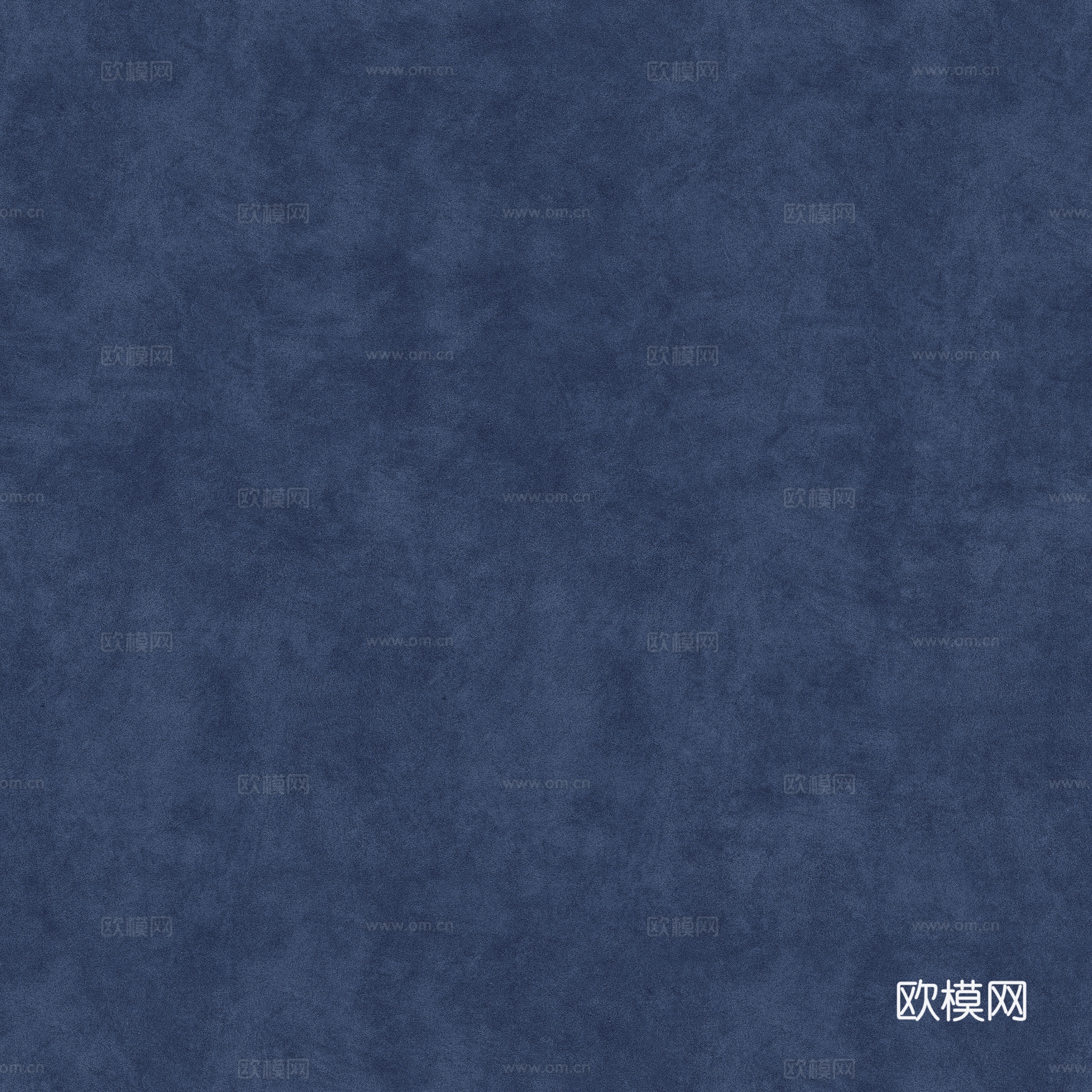 现代新中式蓝色无缝绒布贴图