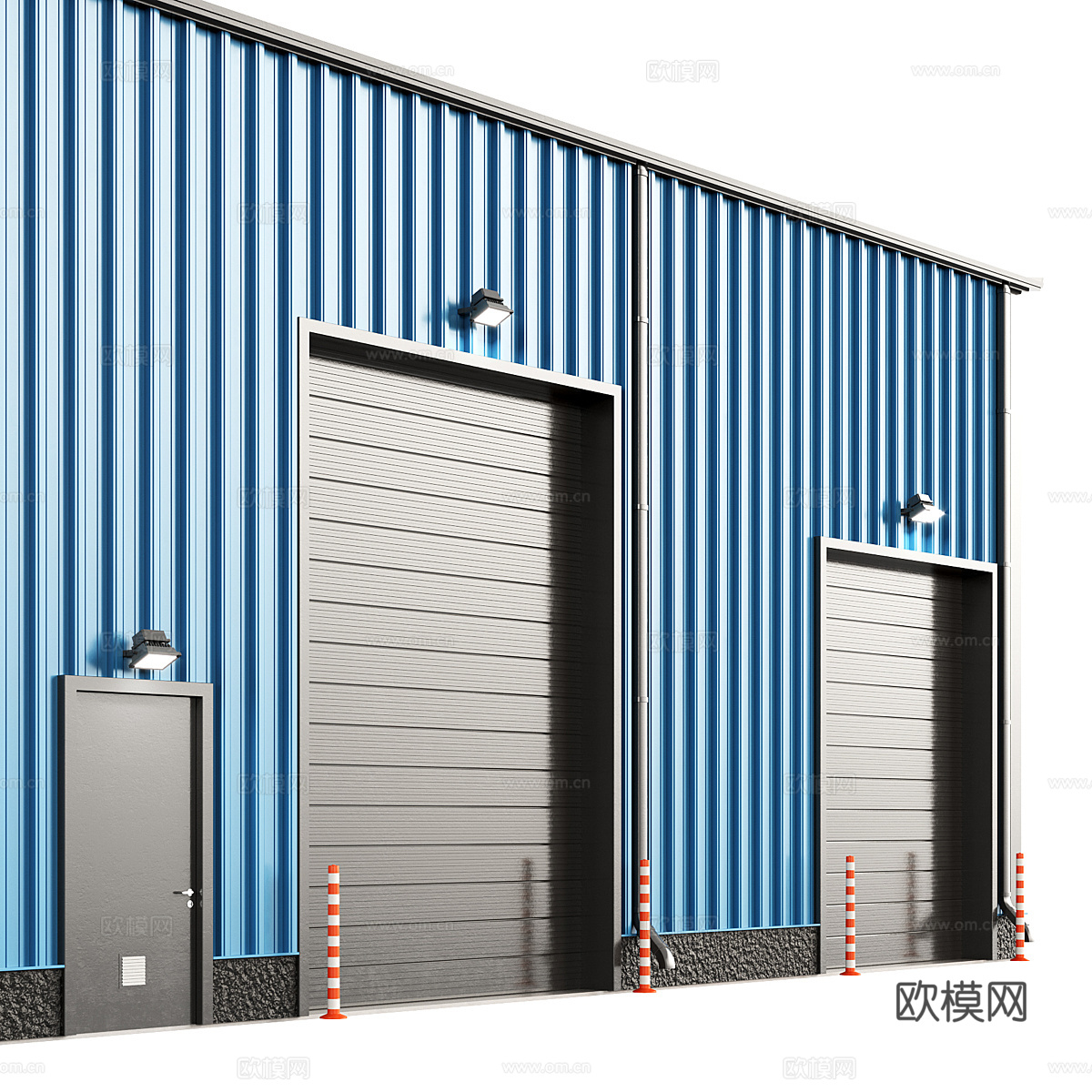 仓库机库3d模型下载（渲染图4）