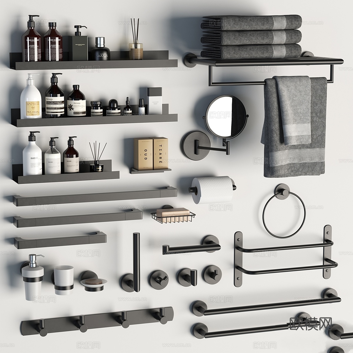 浴室配件 303d模型下载