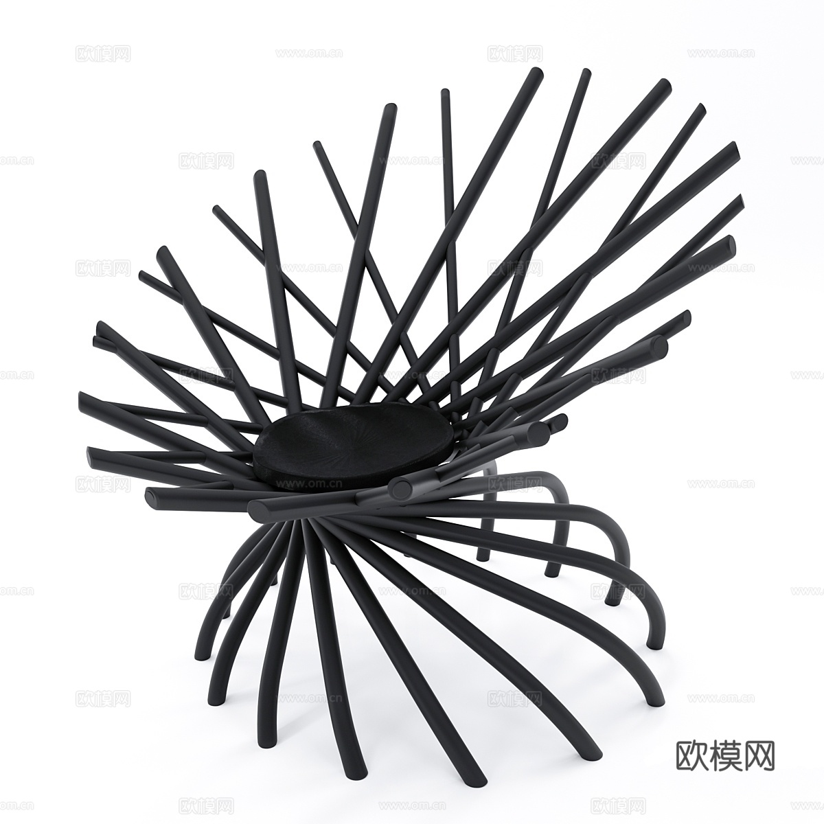 NEST Mogg Classic MNE13O扶手椅3d模型下载