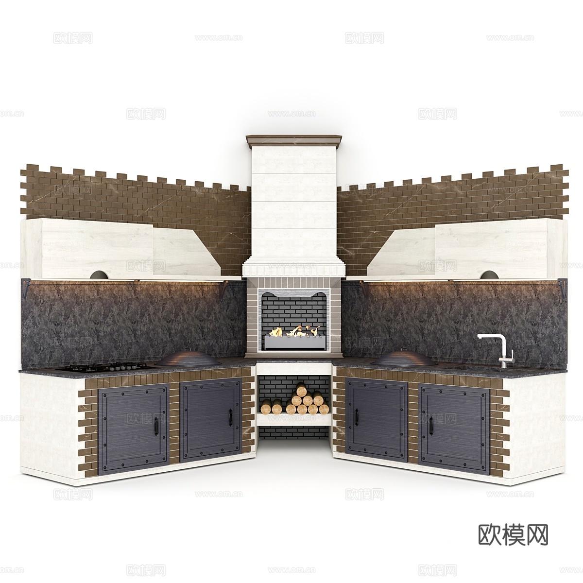 夏日厨房（烧烤）3d模型下载