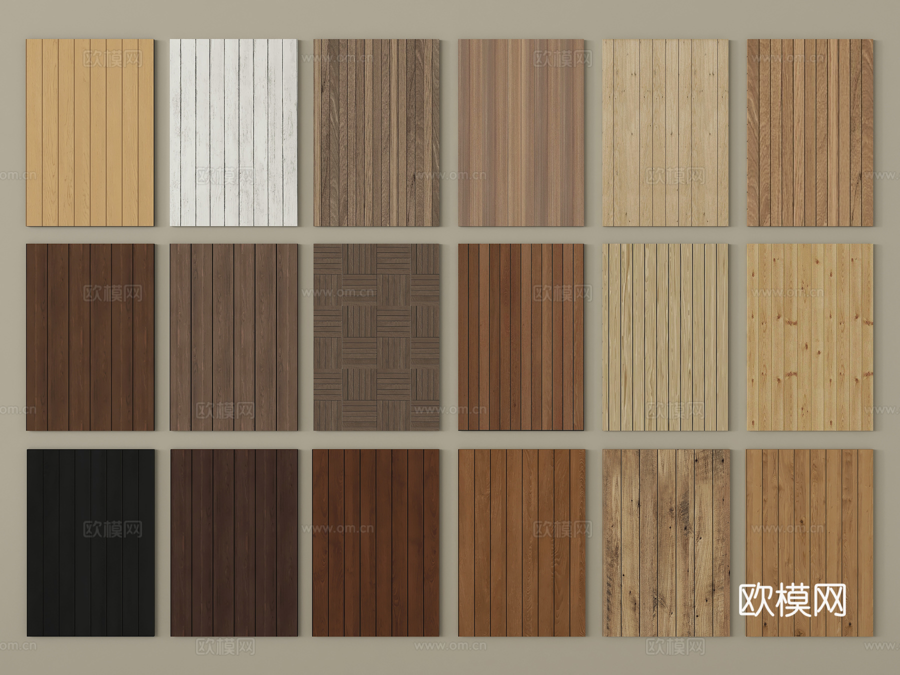 现代木地板 防腐木地板su模型