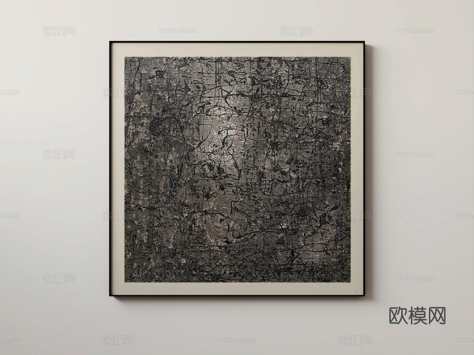 现代抽象画su模型