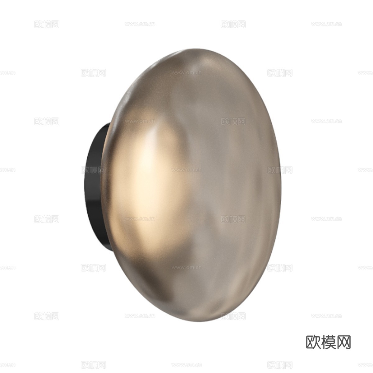 现代轻奢玻璃壁灯3d模型下载（渲染图3）