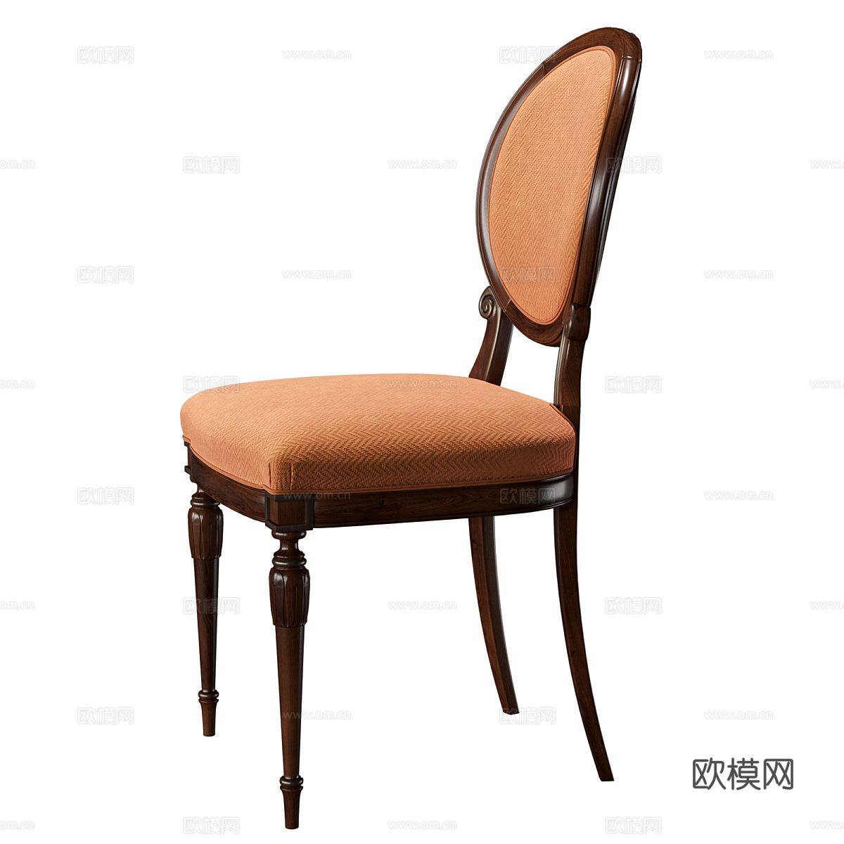 法式 Bellotti 单椅3d模型下载（渲染图2）