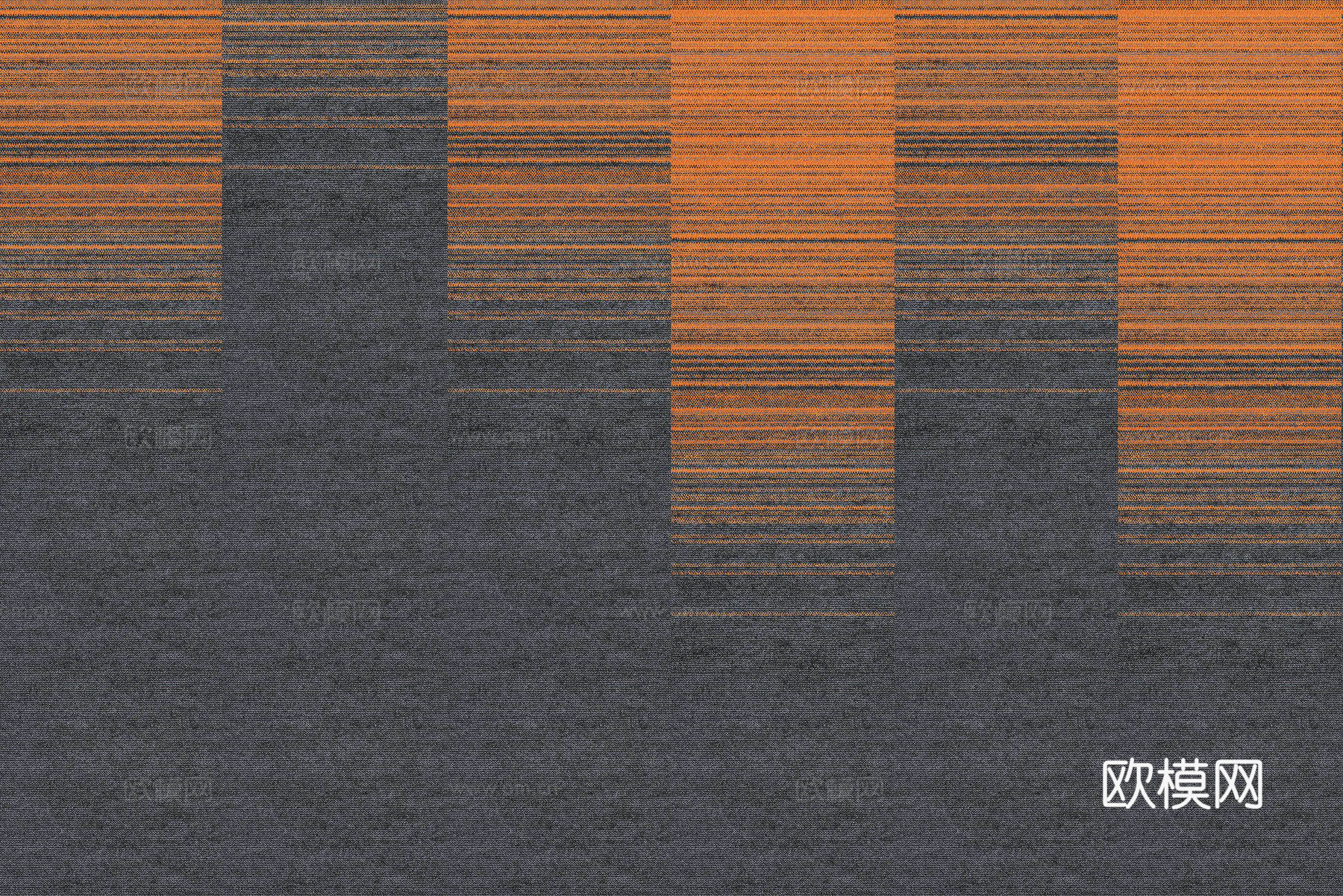 无缝黄灰渐变线条块毯