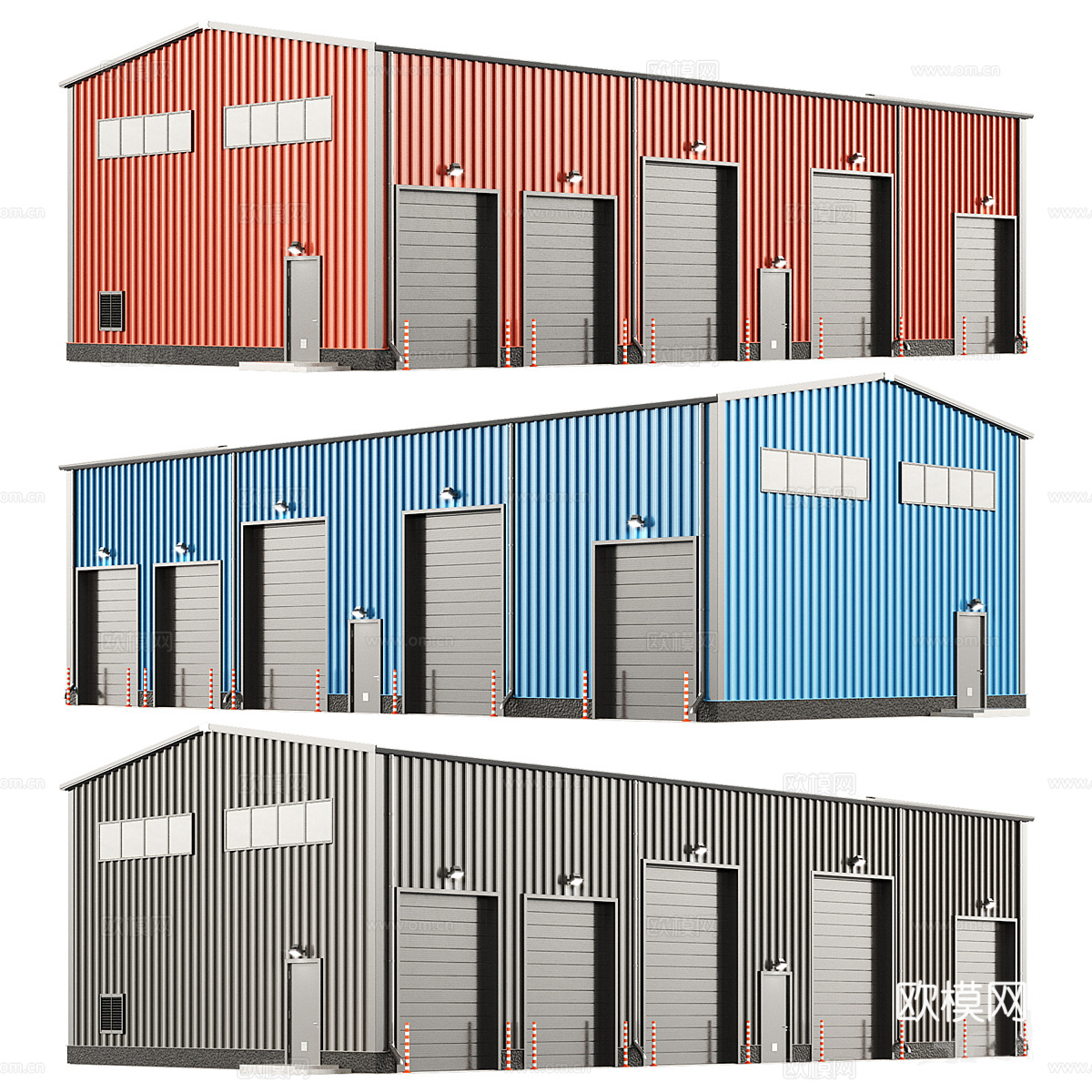 仓库机库3d模型下载（渲染图1）