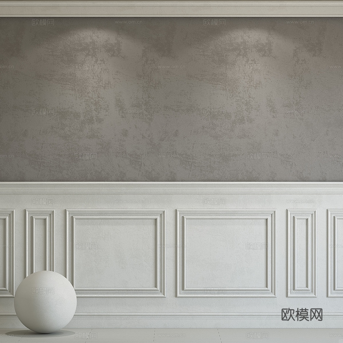 装饰性灰泥带装饰线条 2263d模型下载