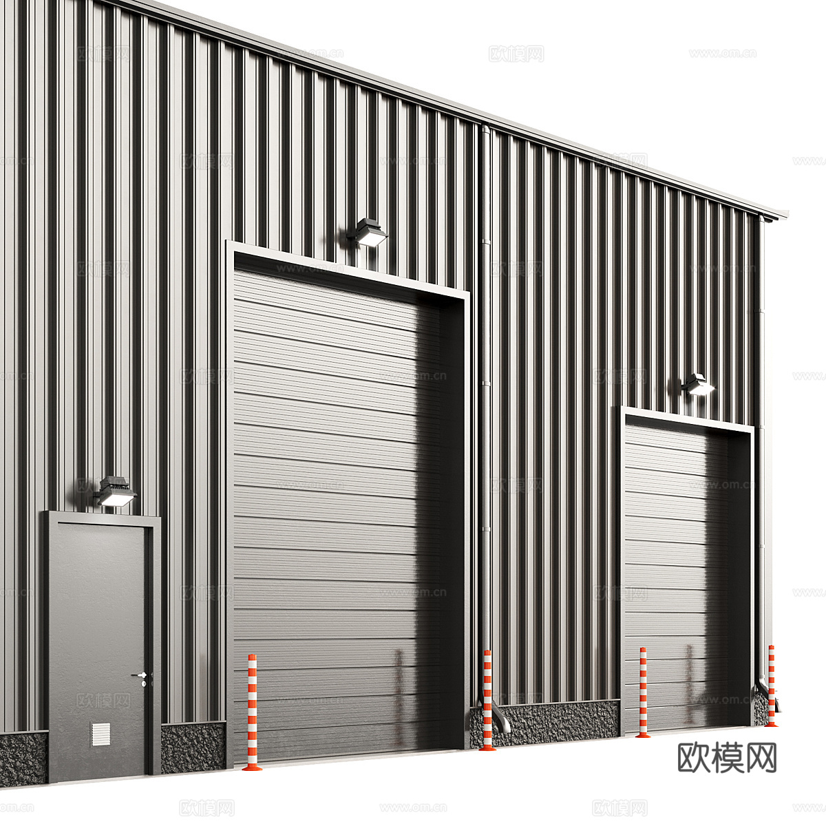 仓库机库3d模型下载（渲染图2）