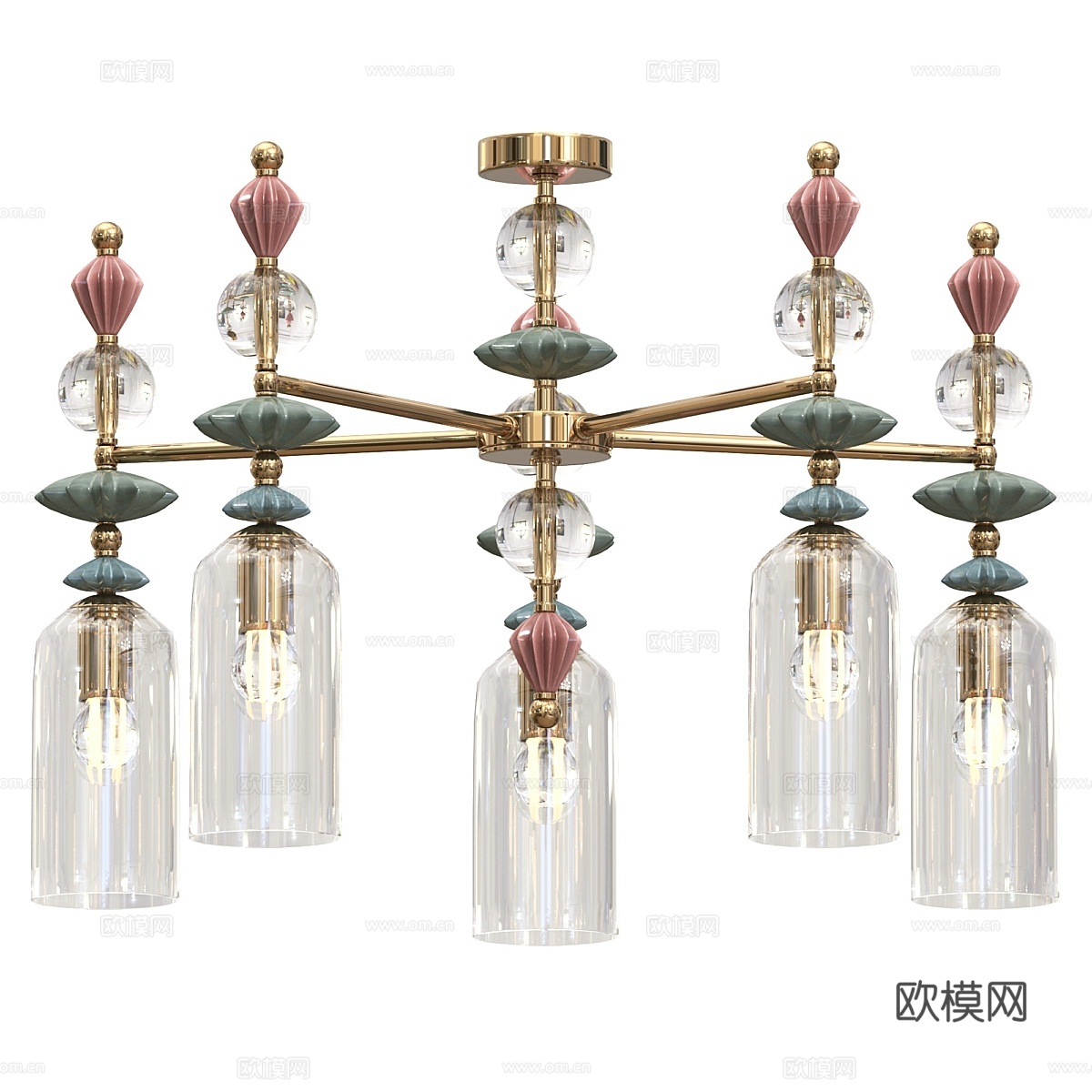 Odeon Light Bizet 天花板吊灯3d模型下载