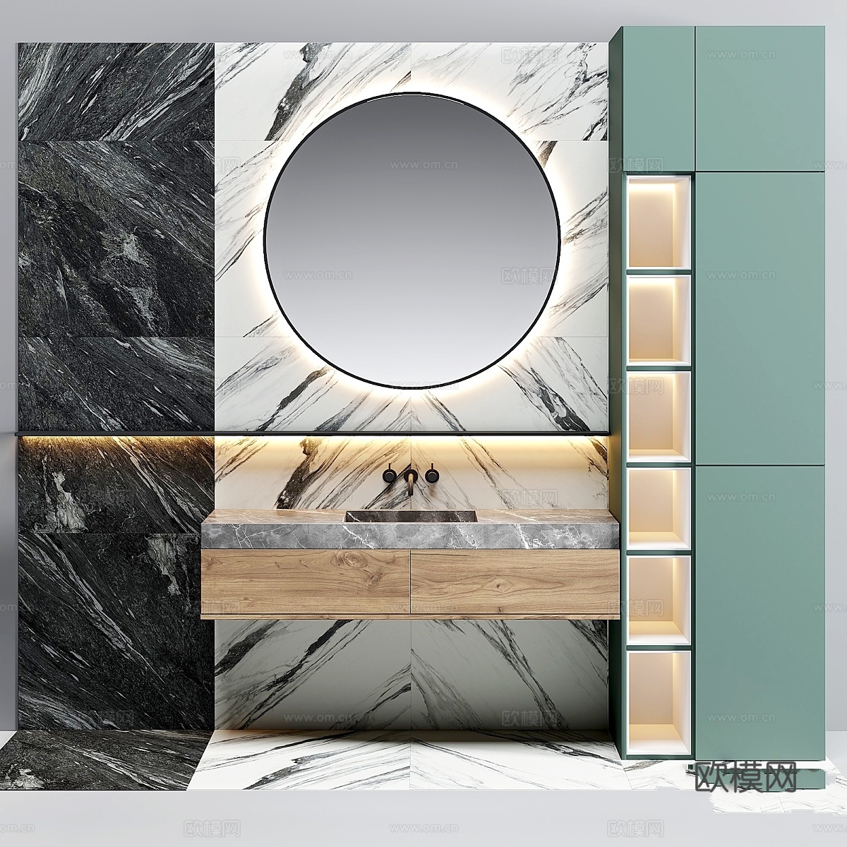 浴室套装BS283d模型下载