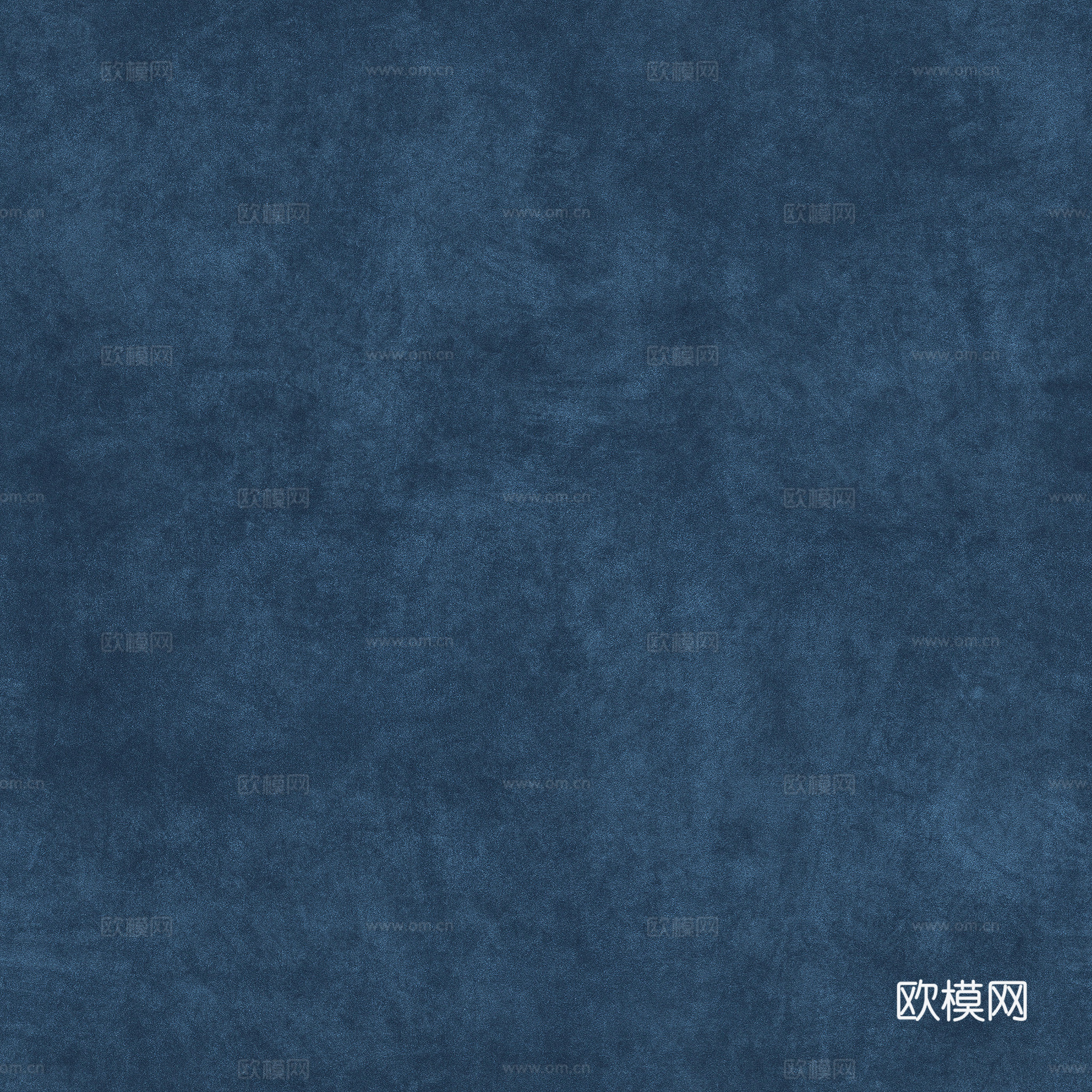 现代新中式蓝色无缝绒布贴图