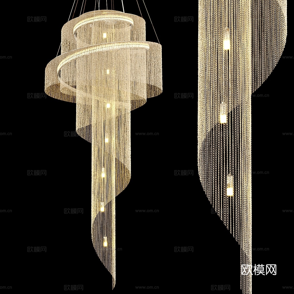 康科迪亚金3d模型