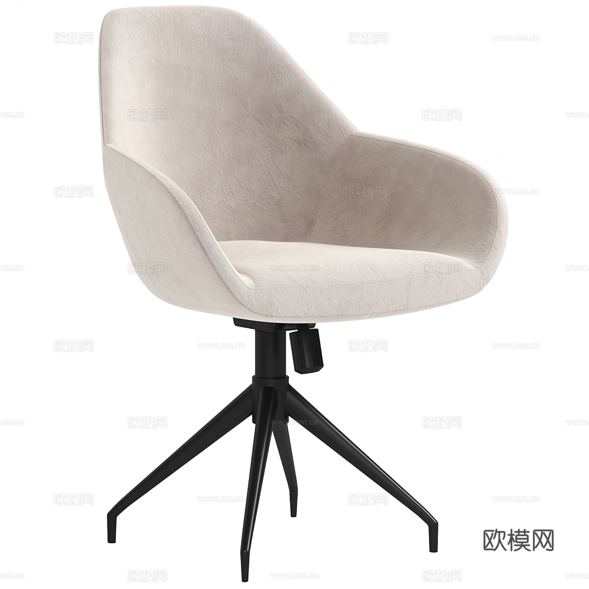 现代 INDY 办公椅3d模型下载（渲染图2）