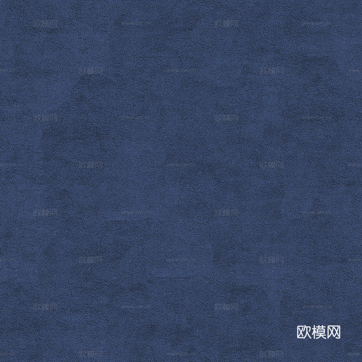 现代新中式蓝色无缝绒布贴图