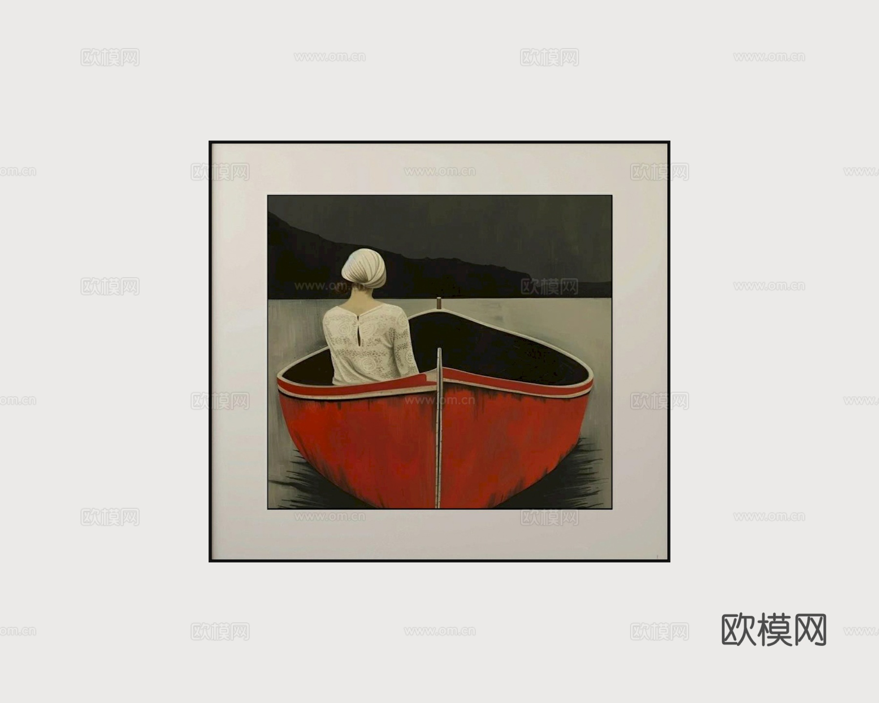 现代装饰挂画su模型