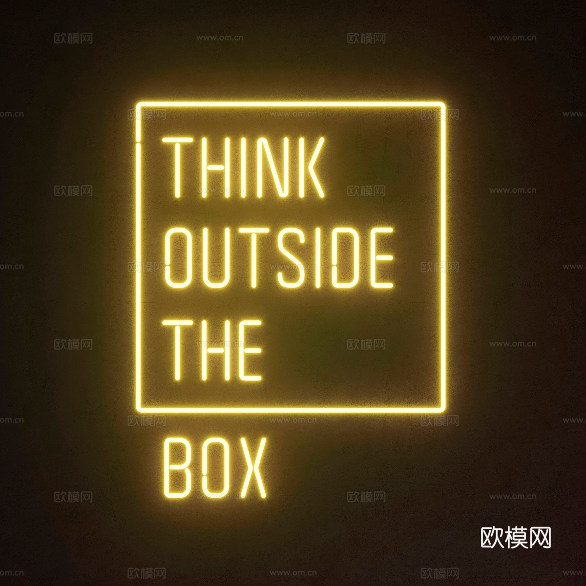 灯模块套装52.霓虹灯3d模型下载