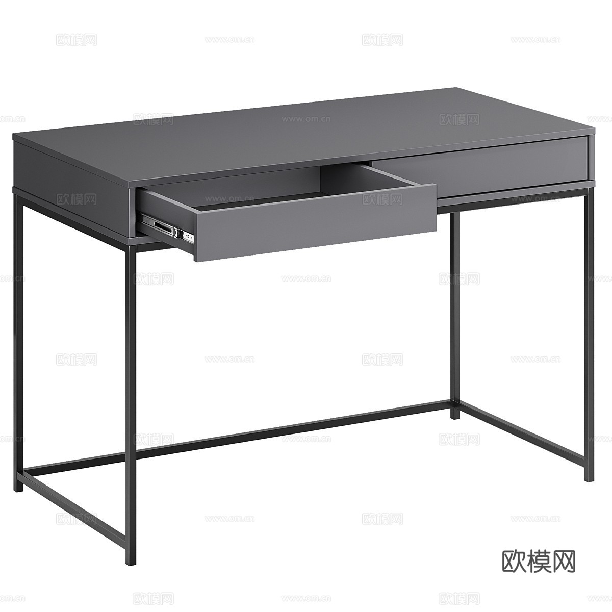 现代极简书桌 办公桌3d模型