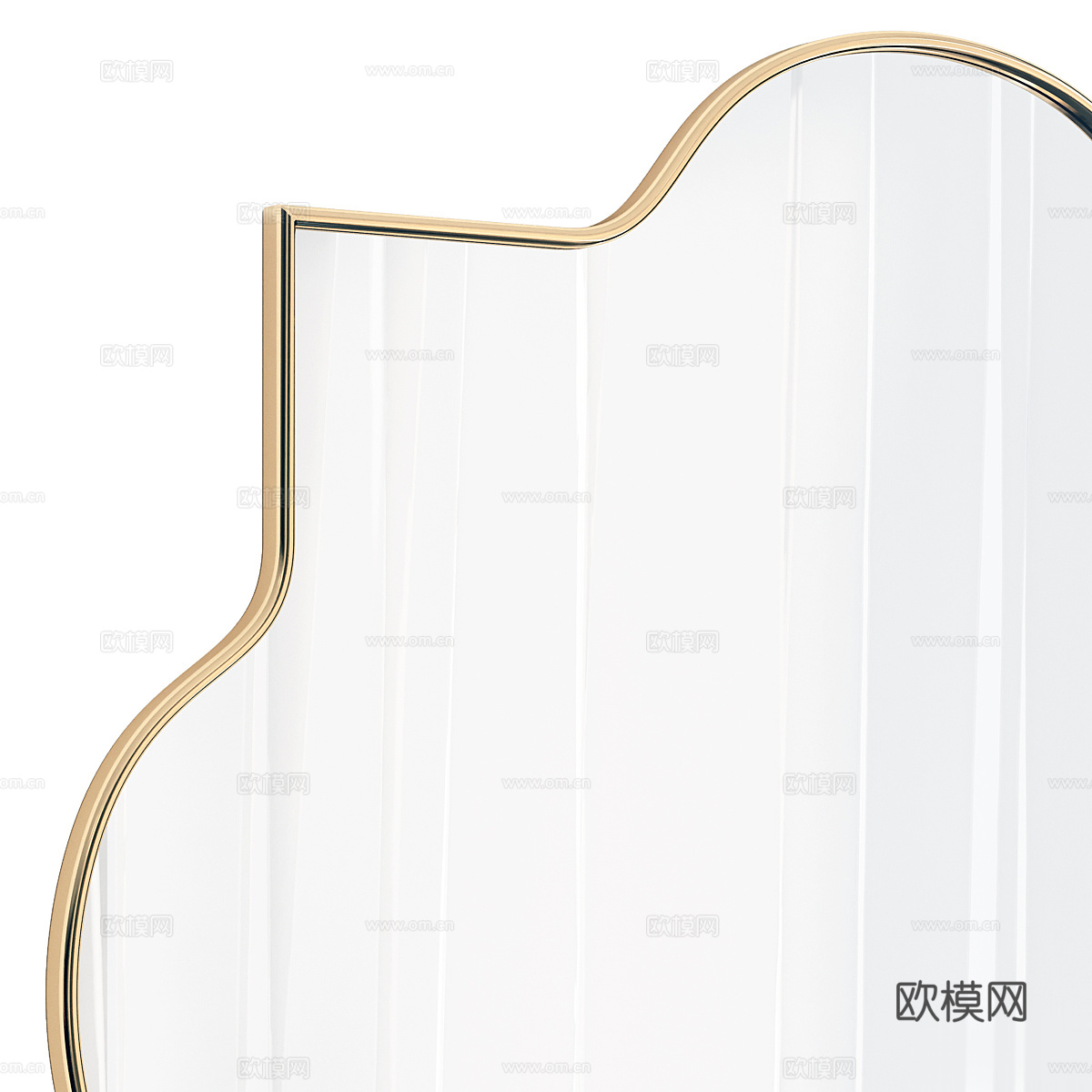 新中式轻奢装饰镜子3d模型下载（渲染图3）
