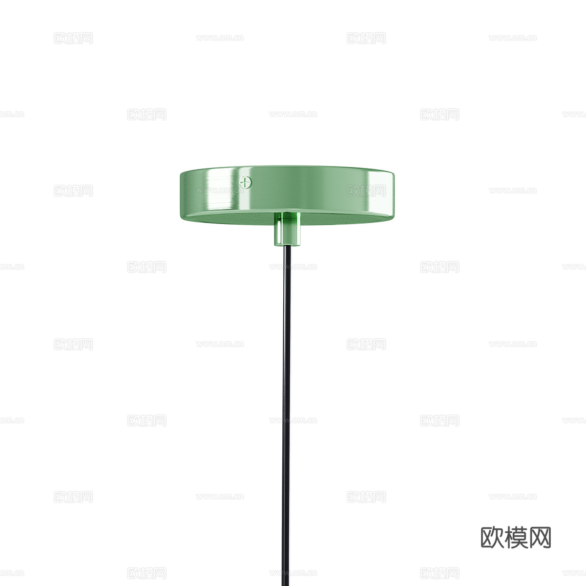 现代北欧 ILOA 复古玻璃黄铜吊灯3d模型