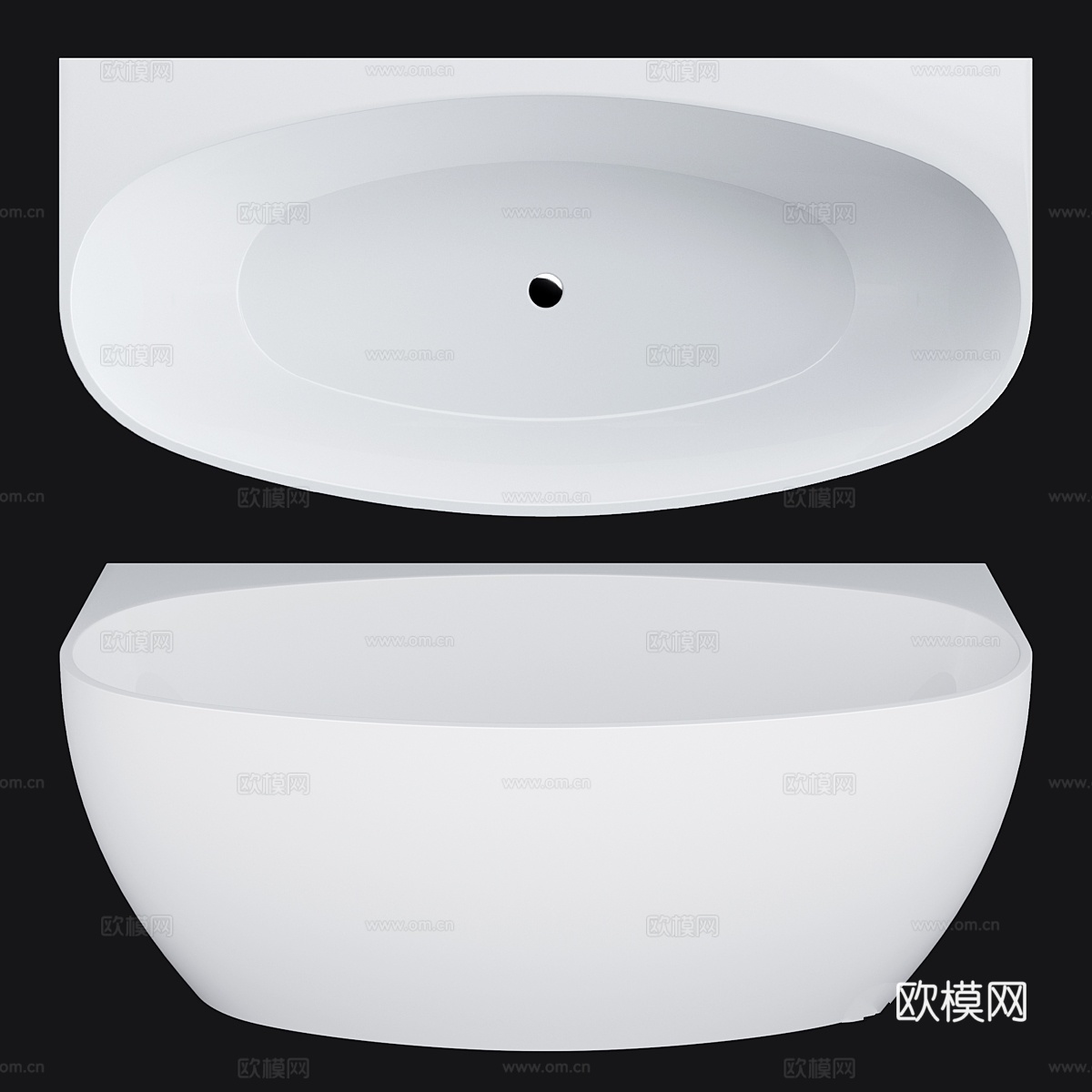 BelBagno BB83-1700浴缸3d模型