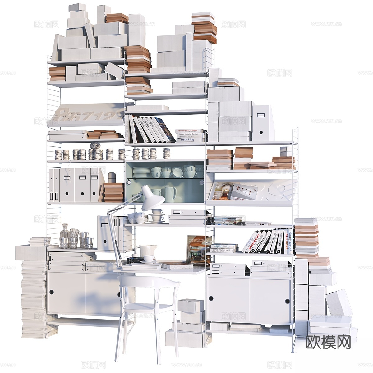 String系统工作区3d模型下载