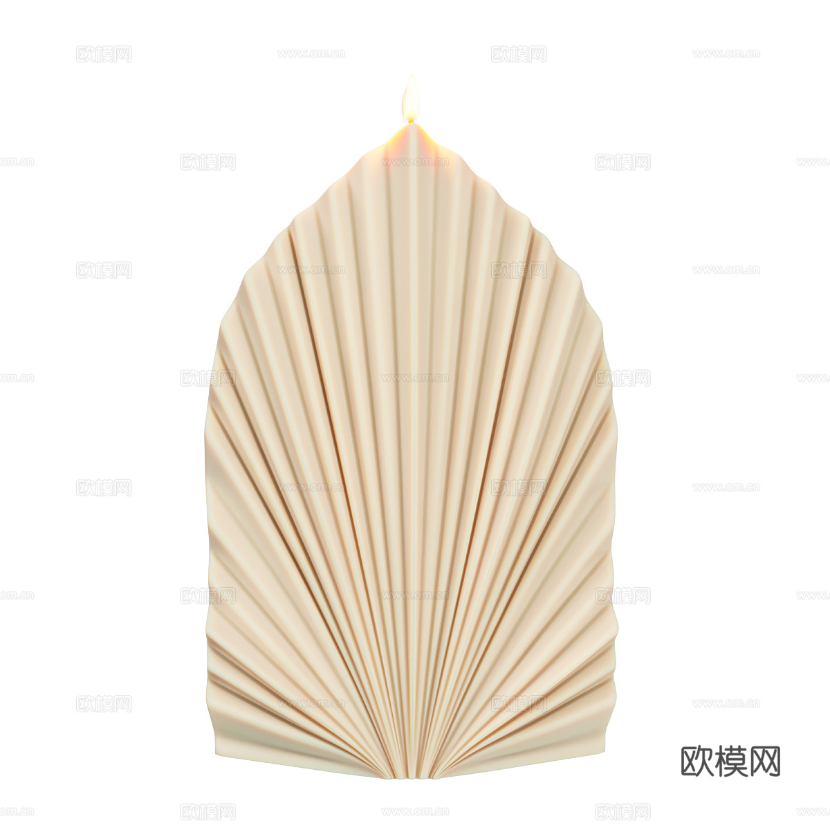 现代奶油风 risti 烛台 蜡烛3d模型