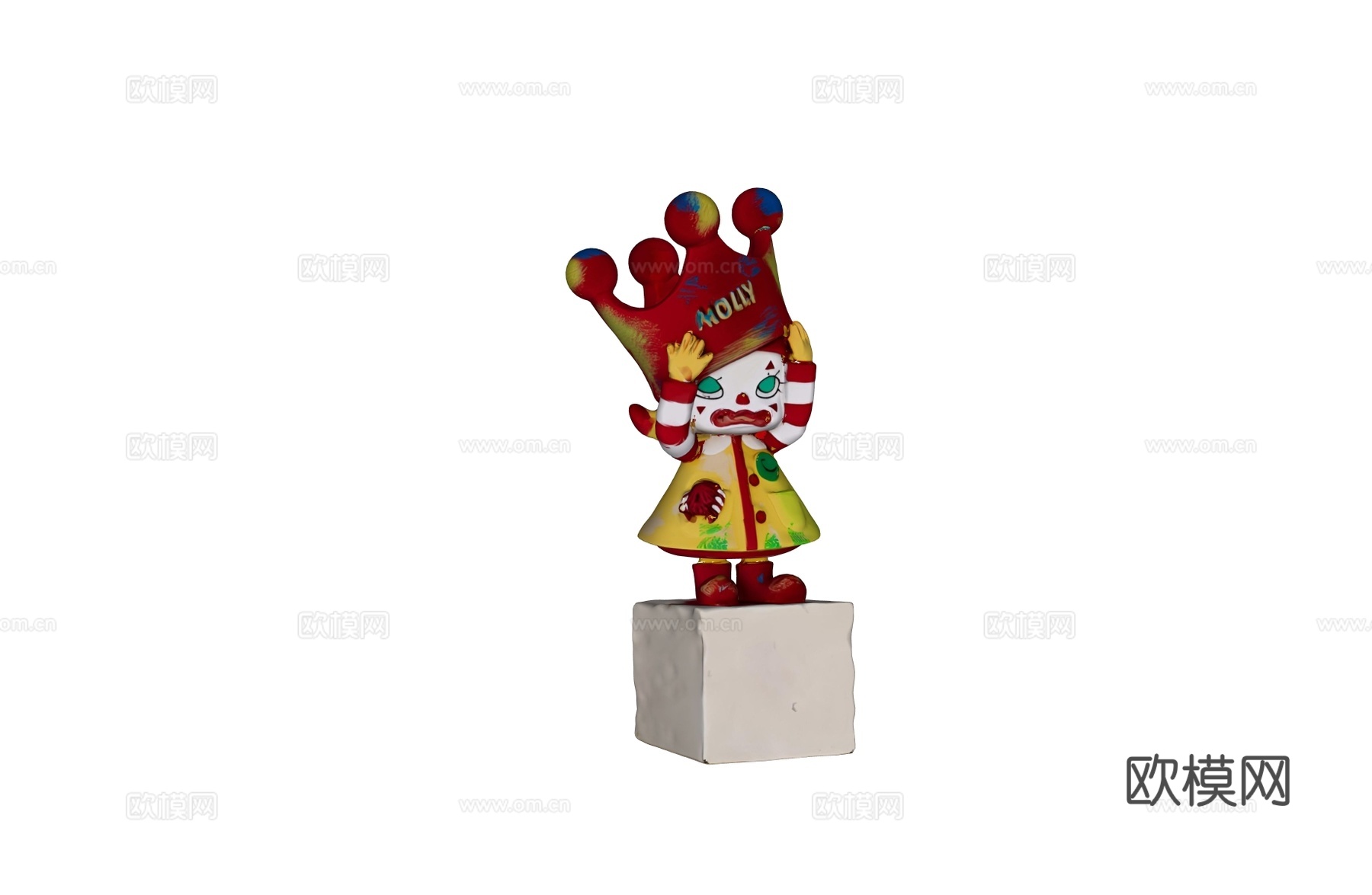 网红店铺装饰 网红店铺打卡装饰 网红玩偶装饰 儿童区艺术装置su模型