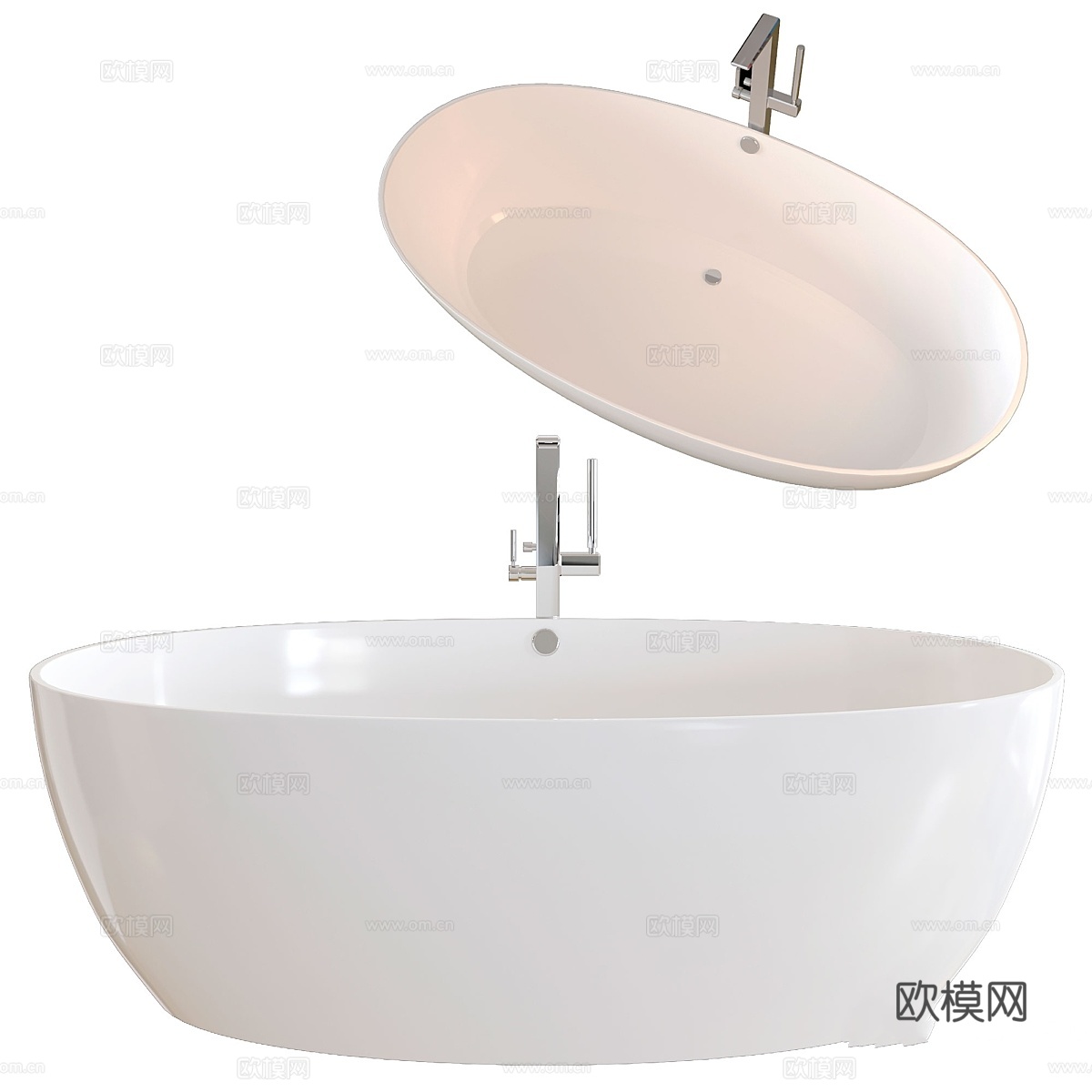 Viller 浴缸3d模型下载