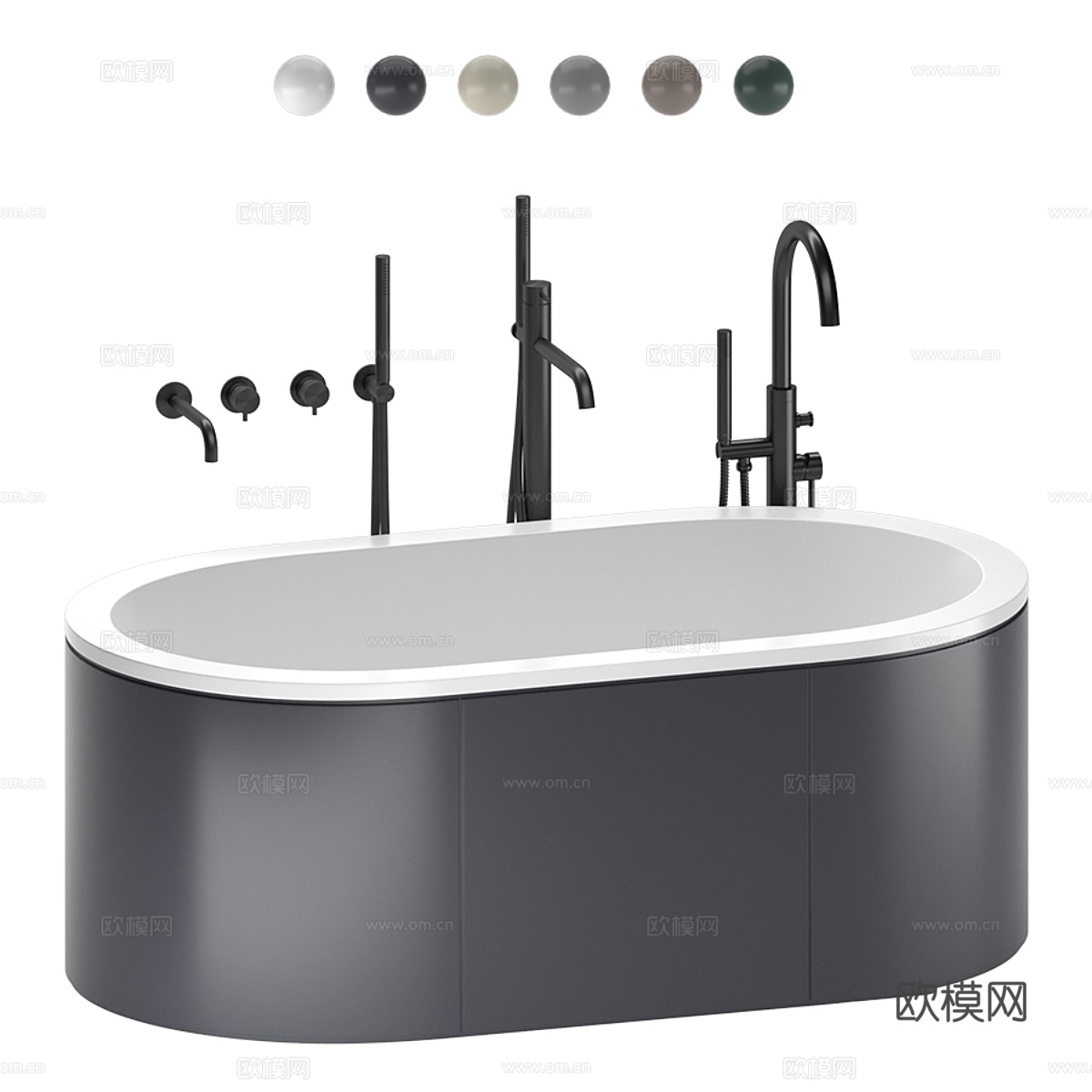 Cielo Cibele浴缸3d模型下载